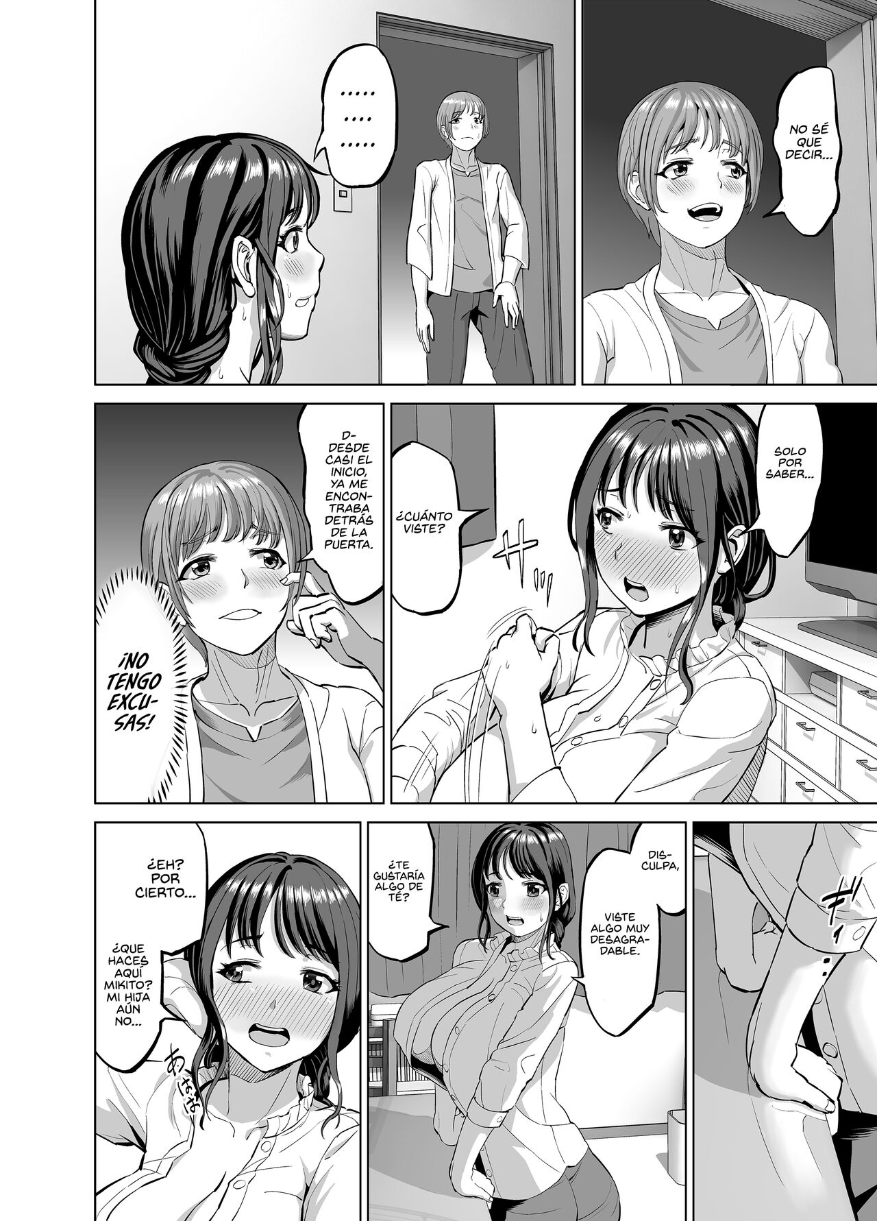 Musume no Inu Ma ni Sono Kareshi to... | Con el Novio de mi Hija mientras Ella está Afuera page 9 full