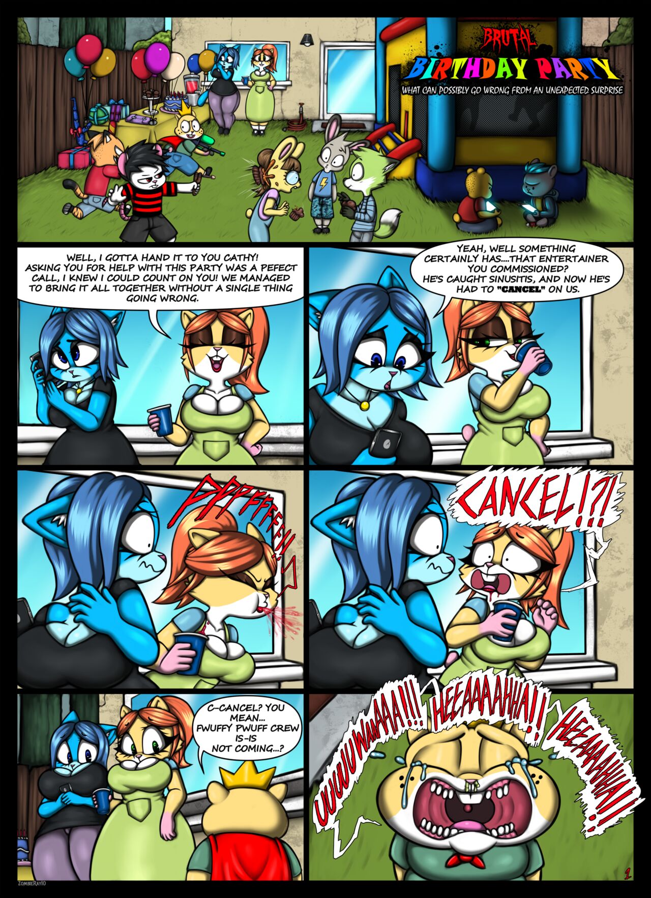 Brutal Birthday Party page 1 full