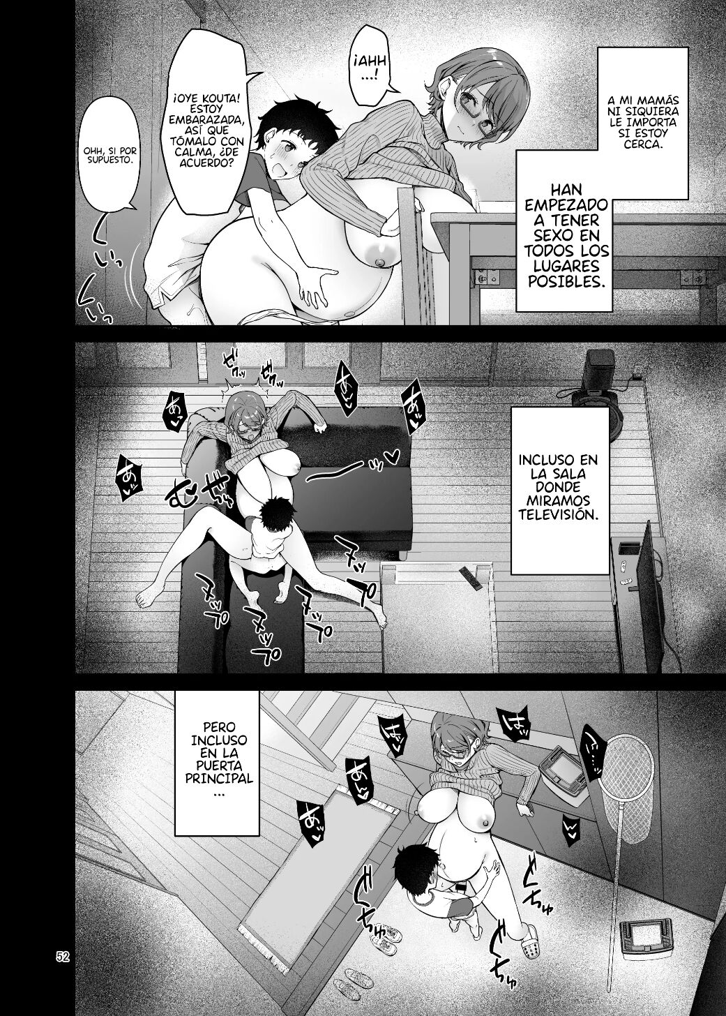 Boku no Mama wa Otouto no Mae de dake Dosukebe ni Naru | Mi mamá sólo se vuelve pervertida delante de mi hermano. page 51 full