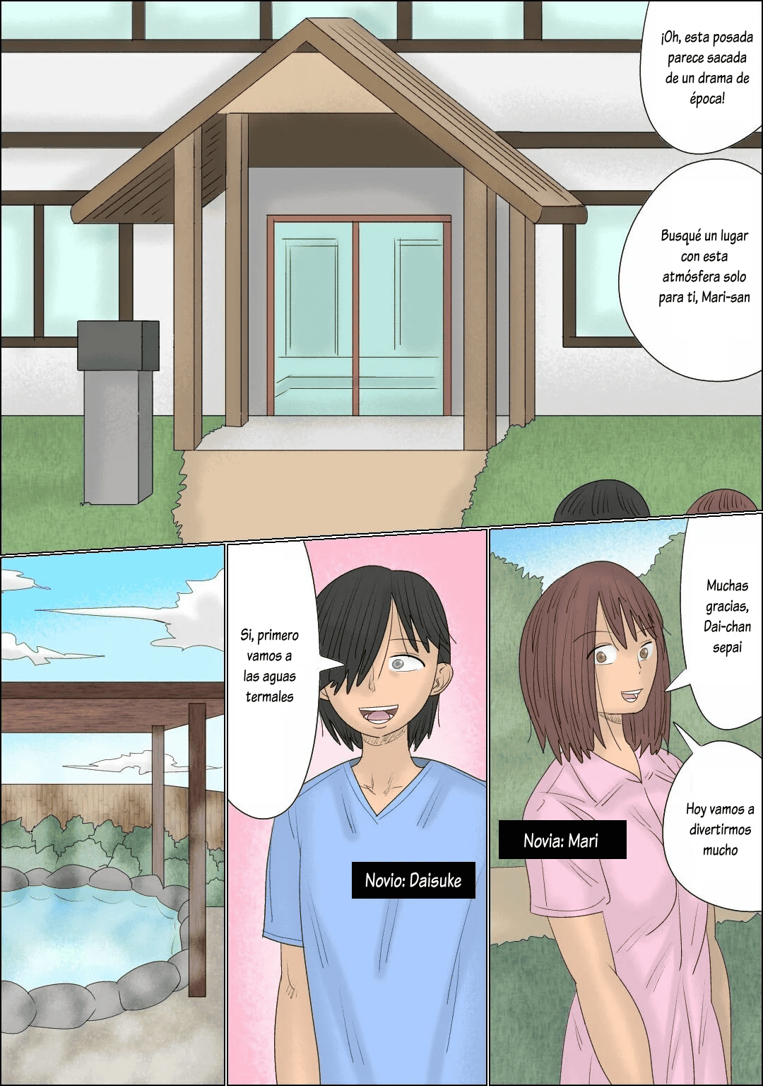 Kanojo no Mae de Yuna-tachi ni Osowareta Onsen Ryokou | Enfrente de ella, fui atacado por dos mujeres durante un viaje a las aguas termales page 2 full