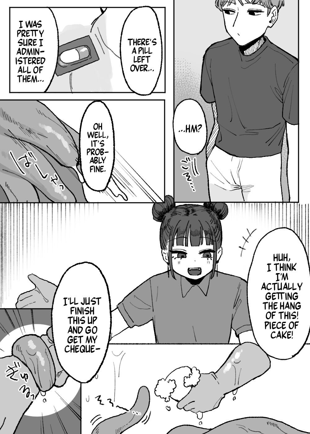 Shokushu Fuuzoku Seisou Baito | Job: Cleaner at at Tentacle Brothel page 6 full