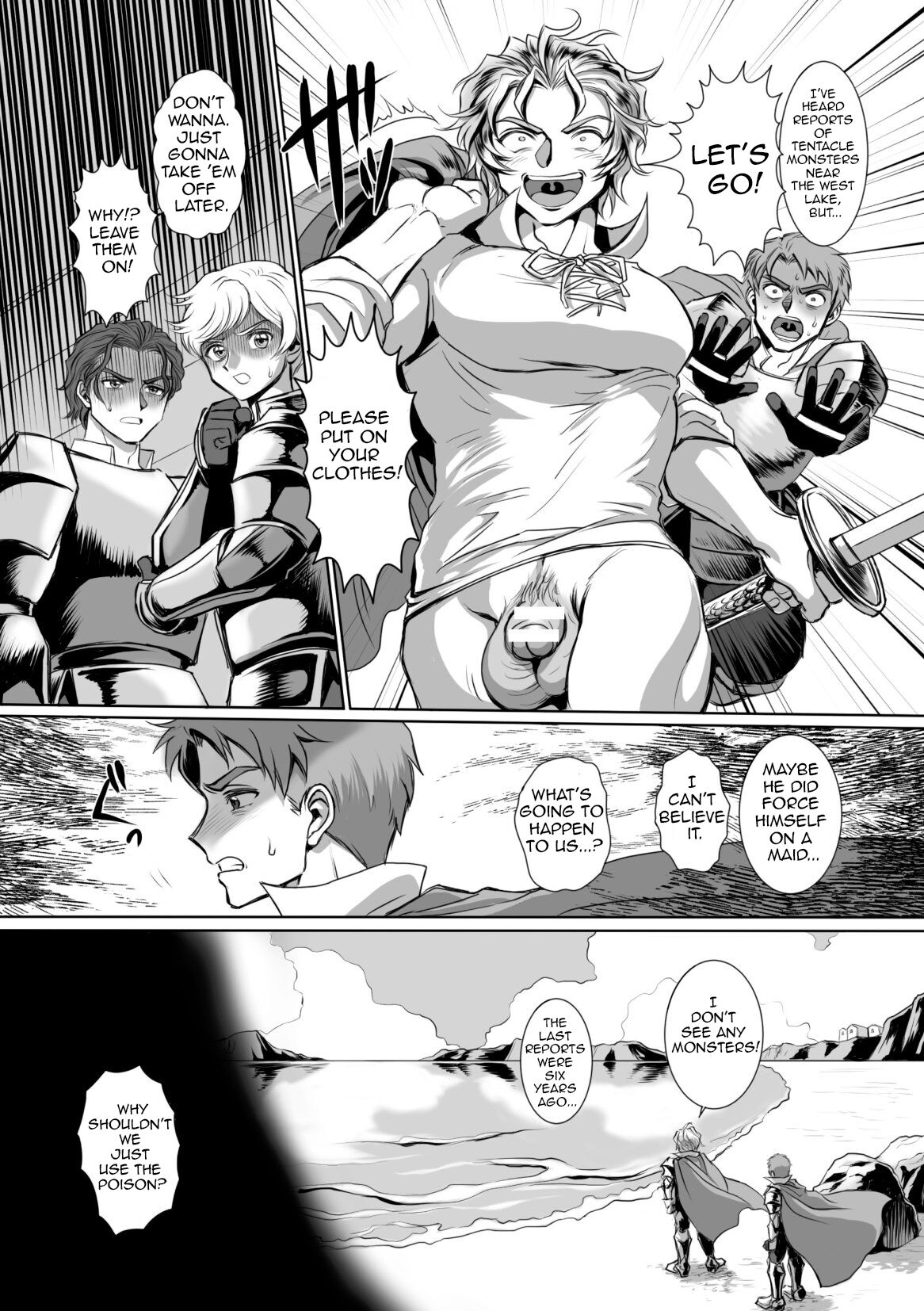 Possessed Knight Stallion: Forced to Climax by a Creeper! Ch. 2 page 8 full