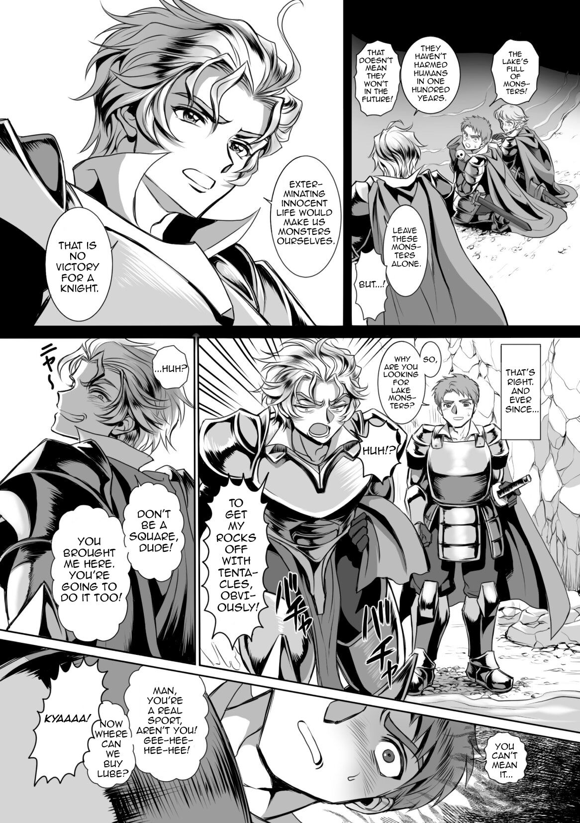 Possessed Knight Stallion: Forced to Climax by a Creeper! Ch. 2 page 9 full
