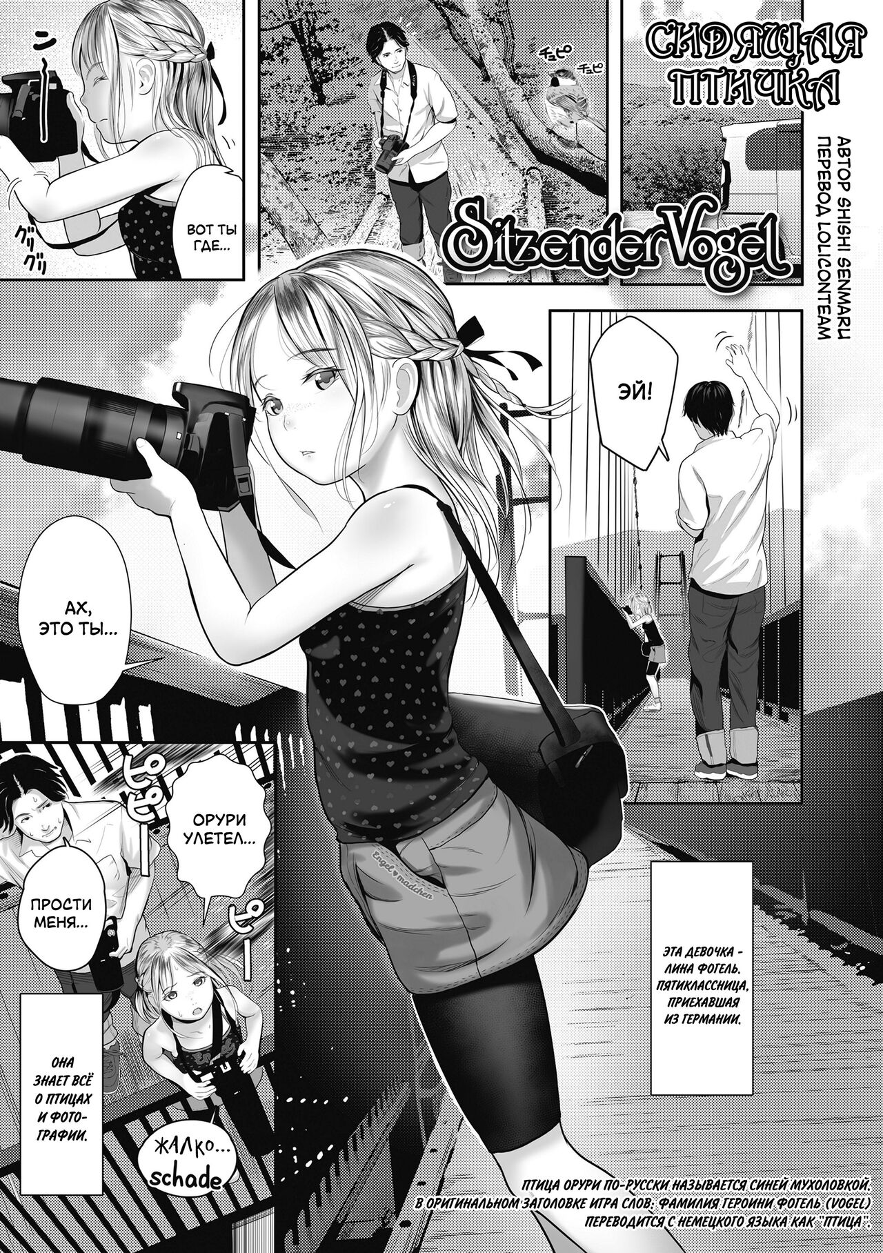 Sitzender Vogel | Сидящая птичка page 1 full