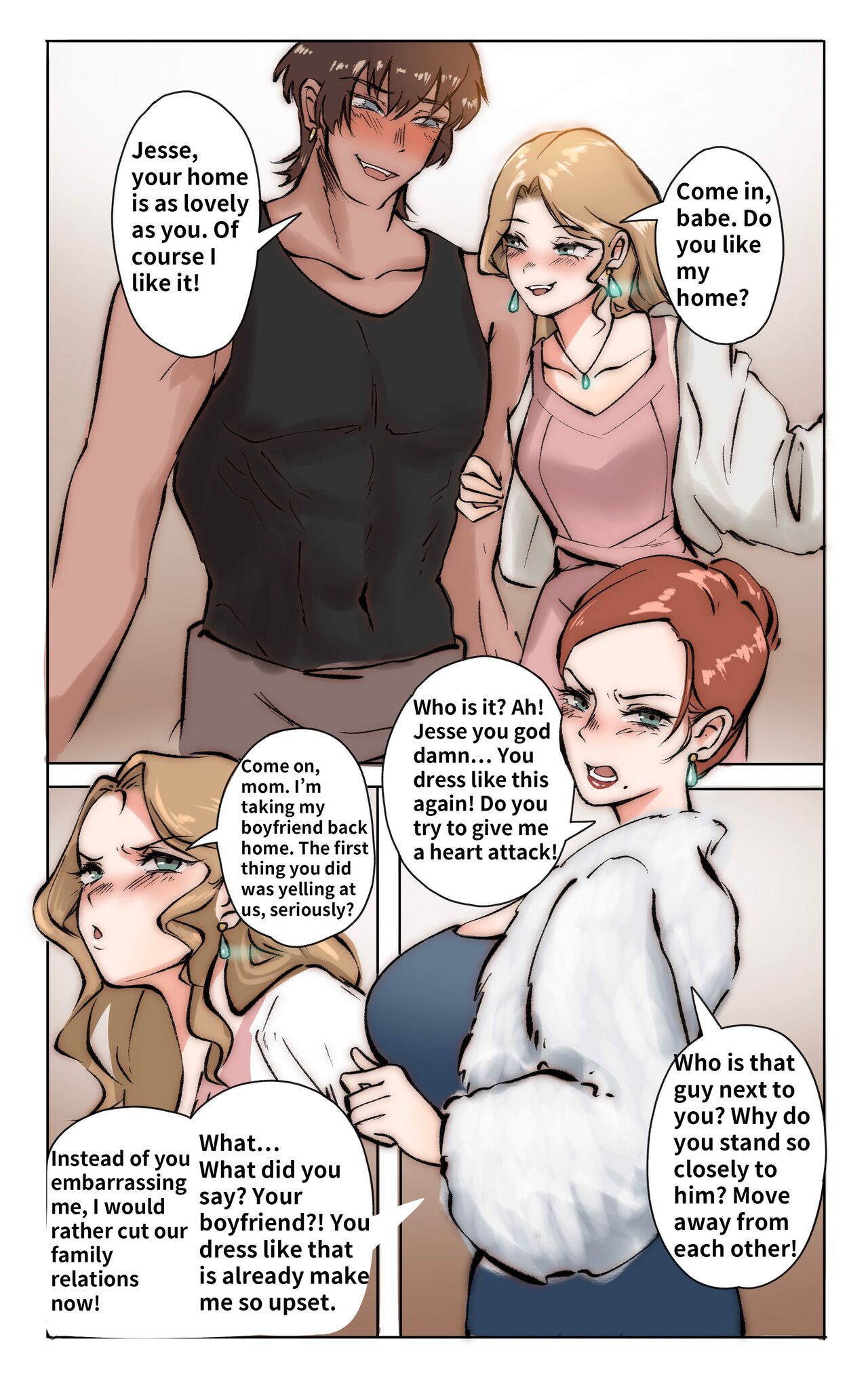 Mother and her sissy son 01 page 1 full