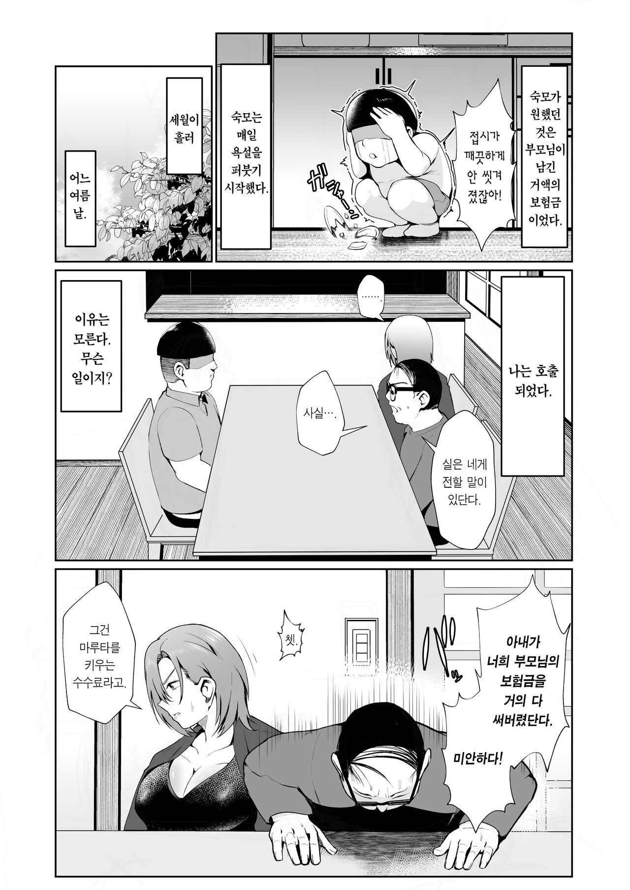 Oji-san ga Shakin o Tsuma no Karada de Hoten Shite Hoshii to Iwareta node Kaidaku Shita Hanashi | 삼촌이 빚을 아내의 몸으로 때워달라고 부탁하길래 흔쾌히 받아들인 이야기 page 4 full
