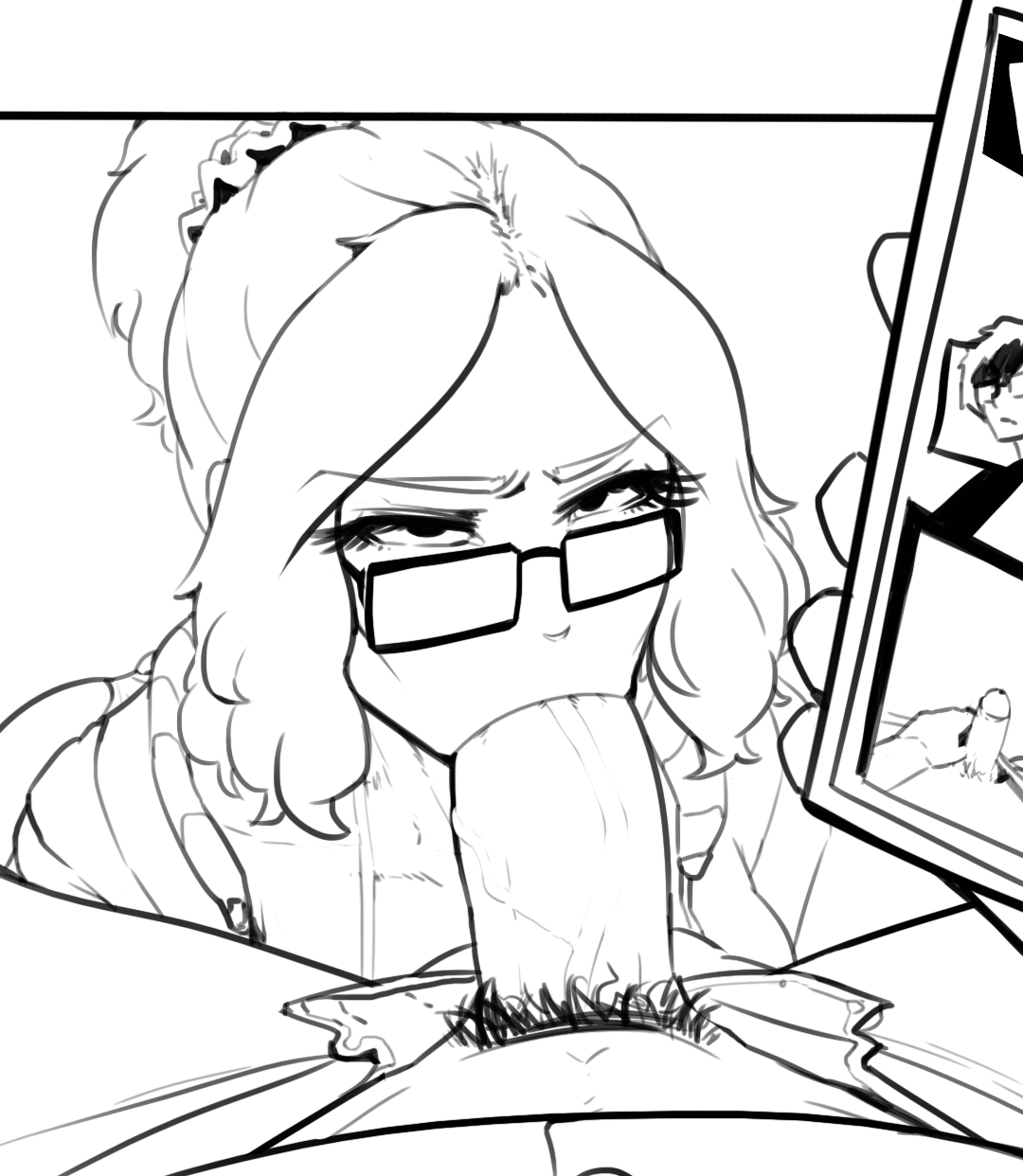 Secretary Haru, working hard under her dad's tutelage page 5 full