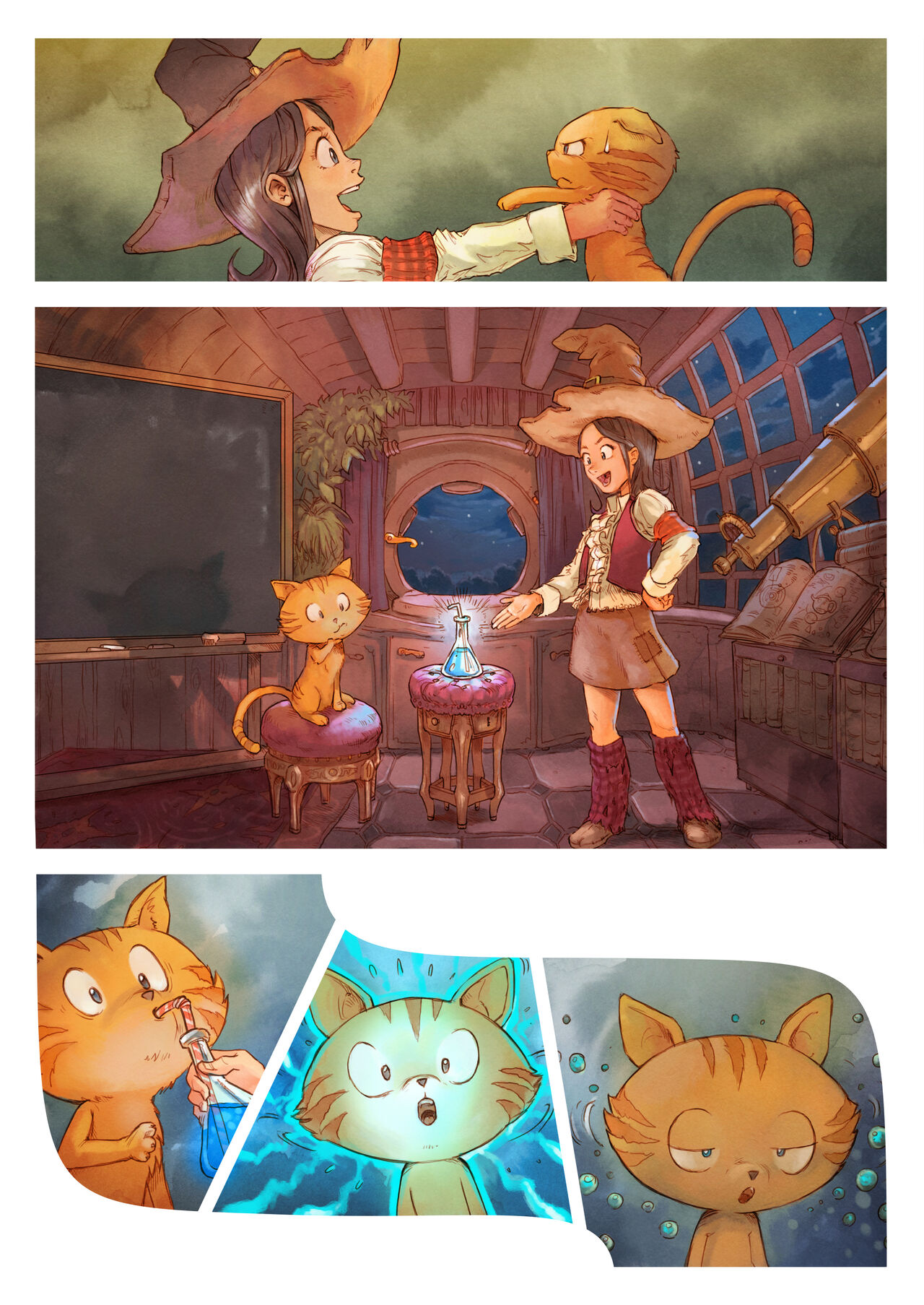 Pepper&Carrot Episode 4: Stroke of Genius page 3 full