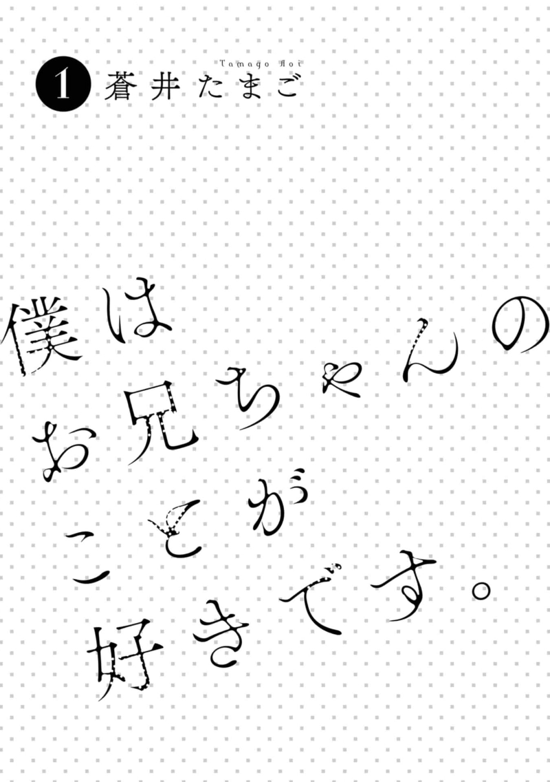 Boku wa Oniichan no koto ga Suki desu.    V1 page 3 full
