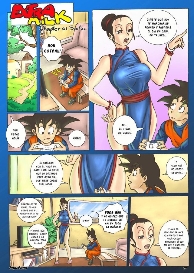 DBZ Extra Milk Caps 1&2 Spanish page 2 full