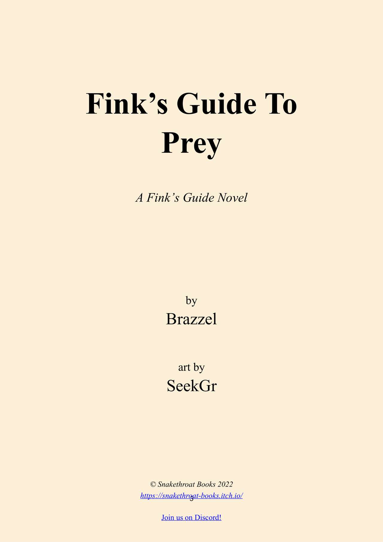Fink's Guide to Prey 1 page 3 full