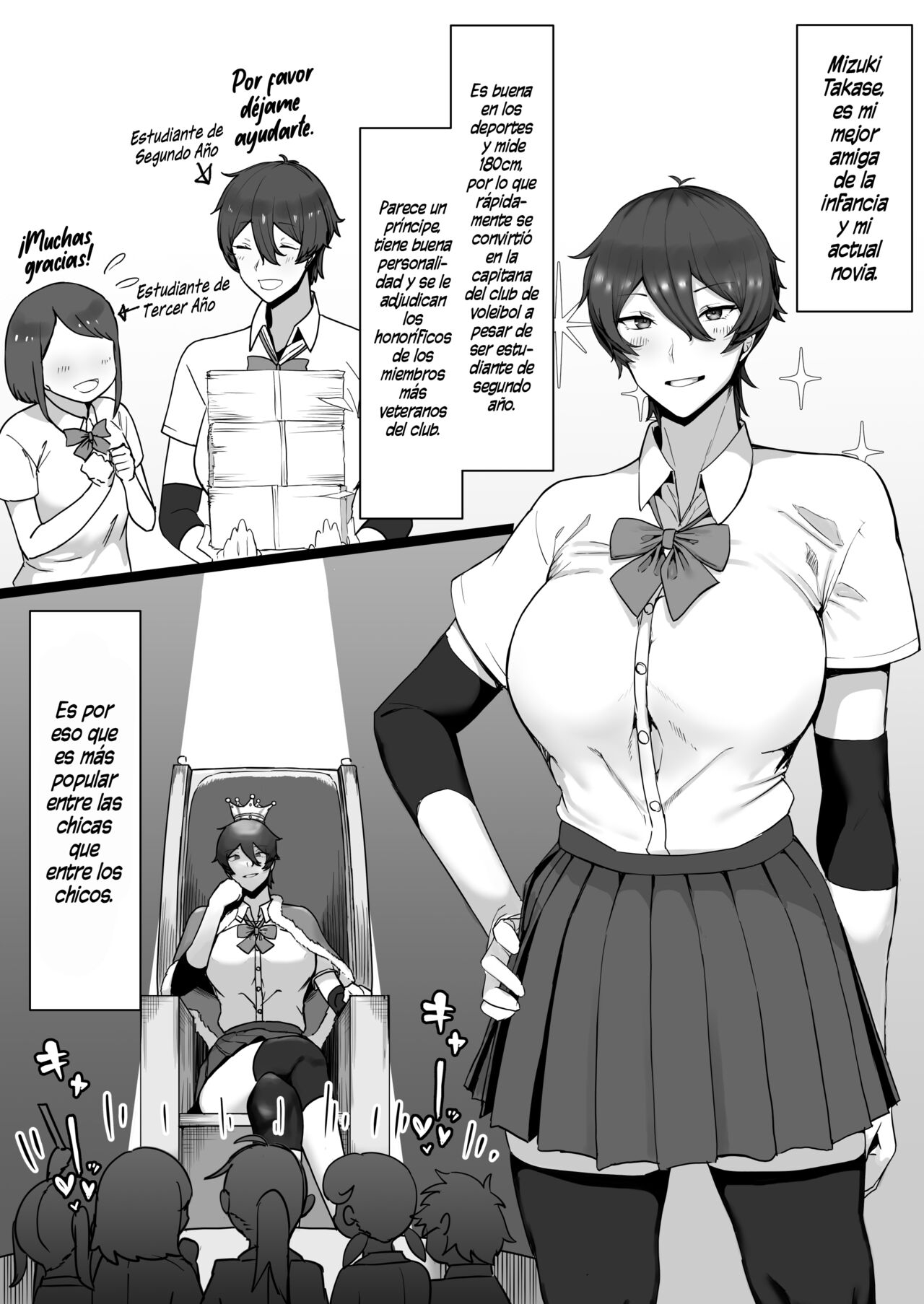 Un libro sobre como tener sexo con una amiga de la infancia que es un popular príncipe entre las chicas, pero que en realidad es una gata masoquista page 7 full