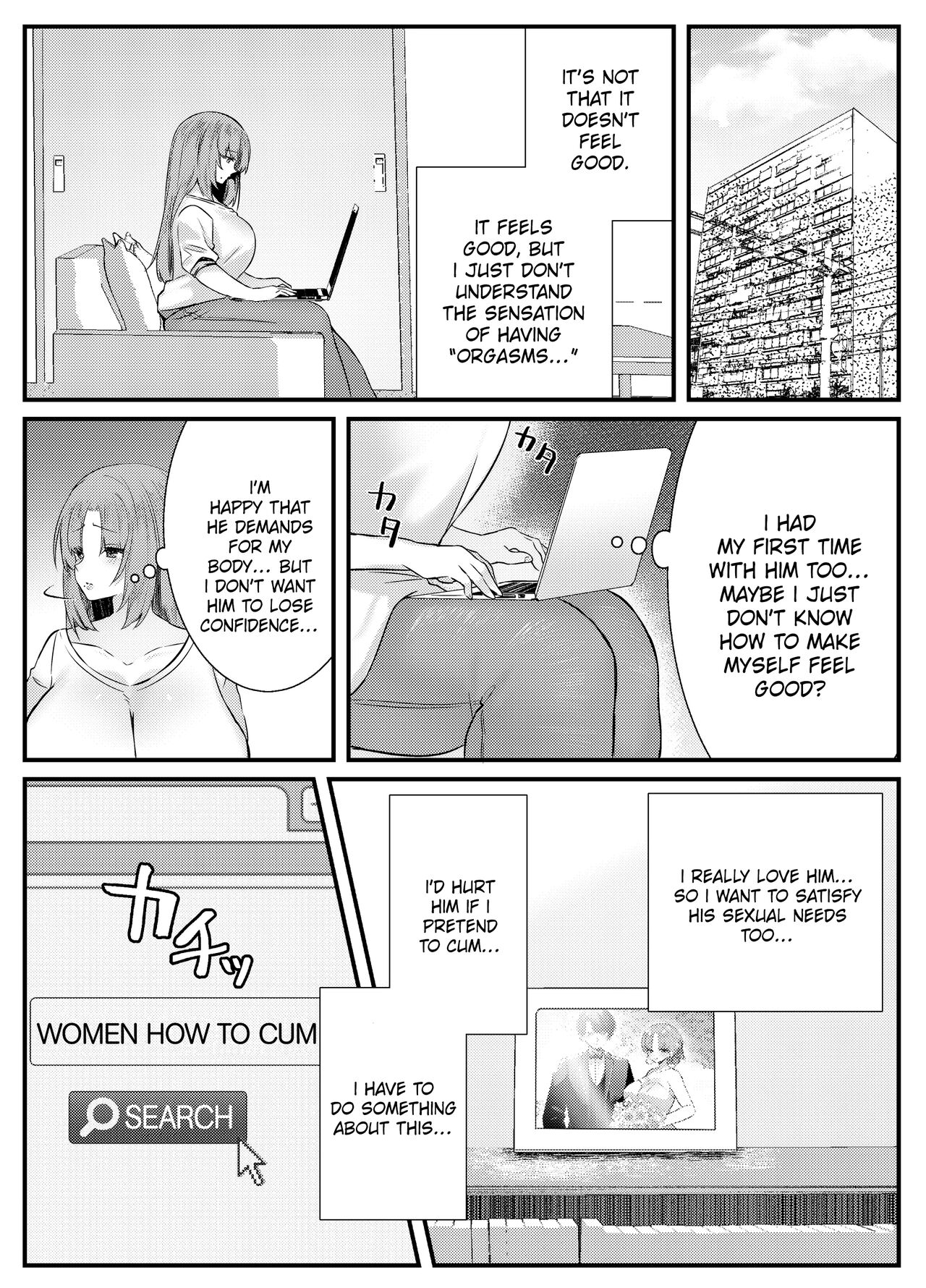 Internal Orgasm Lesson -The Housewife Took a Real, Bareback Sex Lesson with a Another man for her Husband- page 4 full