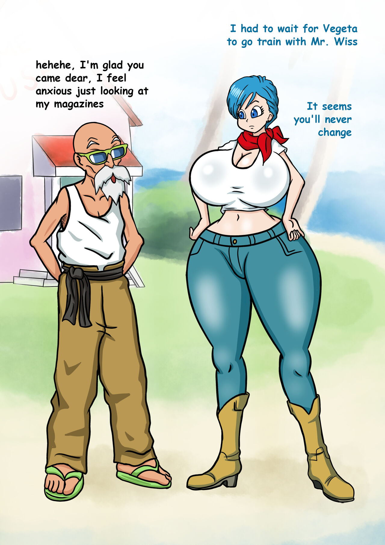 Bulma and Roshi page 2 full