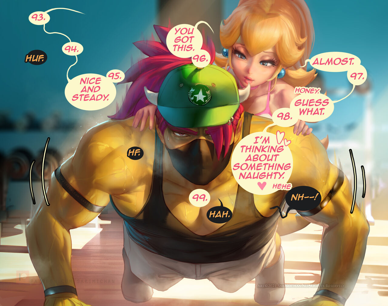 Princess Peach Gym Days page 7 full