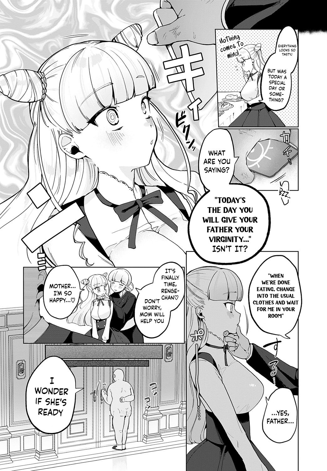 Hananojou-ka wa 3-nin Kazoku | The Hananojou household is a 3 person family page 10 full