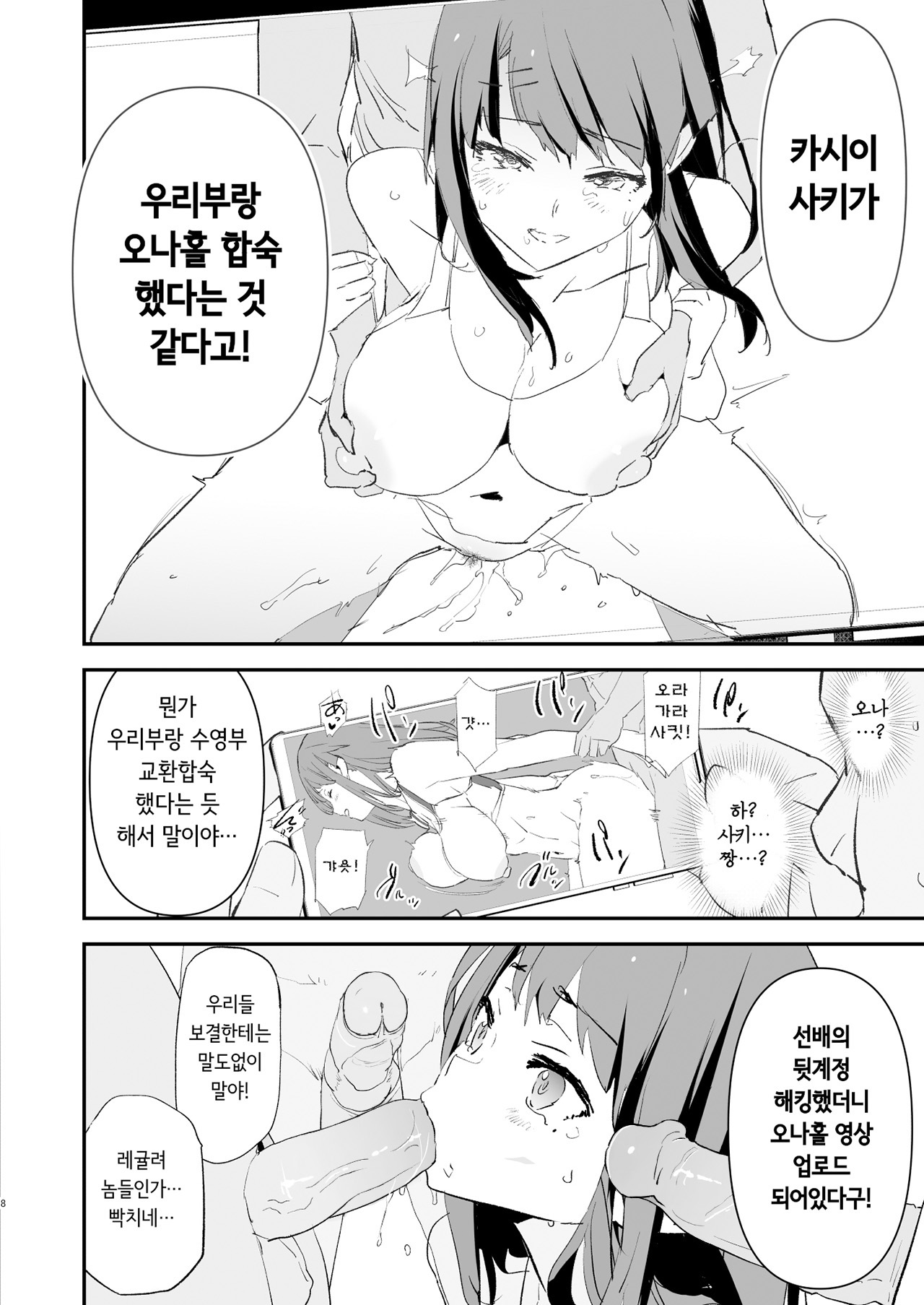 Watashi-tachi no Onaho Koukan Gasshuku Ichinichime to Futsukame! page 8 full