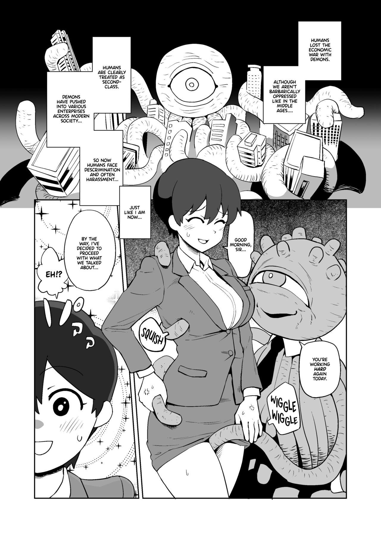 Shokushuhito no joushi ni sekuhara-sareru hanashi | My Story of Sexual Harassment From my Tentacle Boss page 5 full