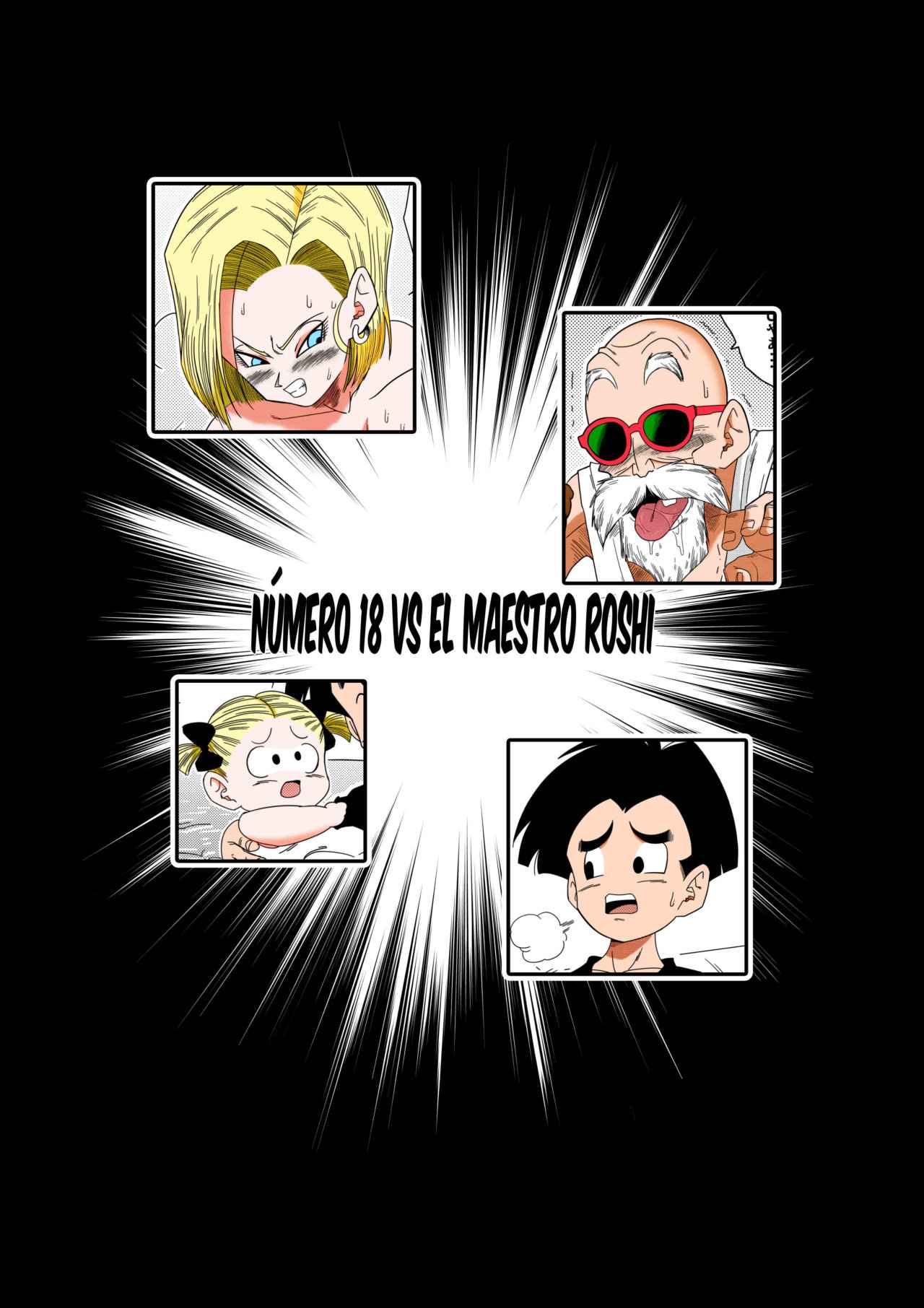 Android 18 vs Master Roshi   Color page 4 full