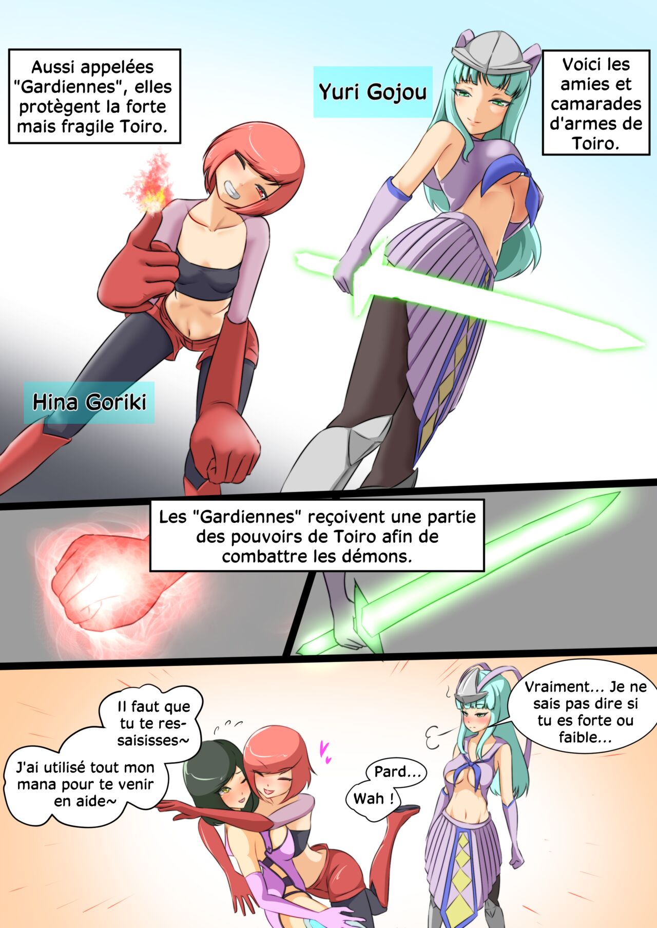 Uchi no Ko ga Ecchi na Teki to Tatakatte Haiboku suru Hanashi 1 | L'héroïne se fait vaincre par une ennemie perverse 1 page 8 full