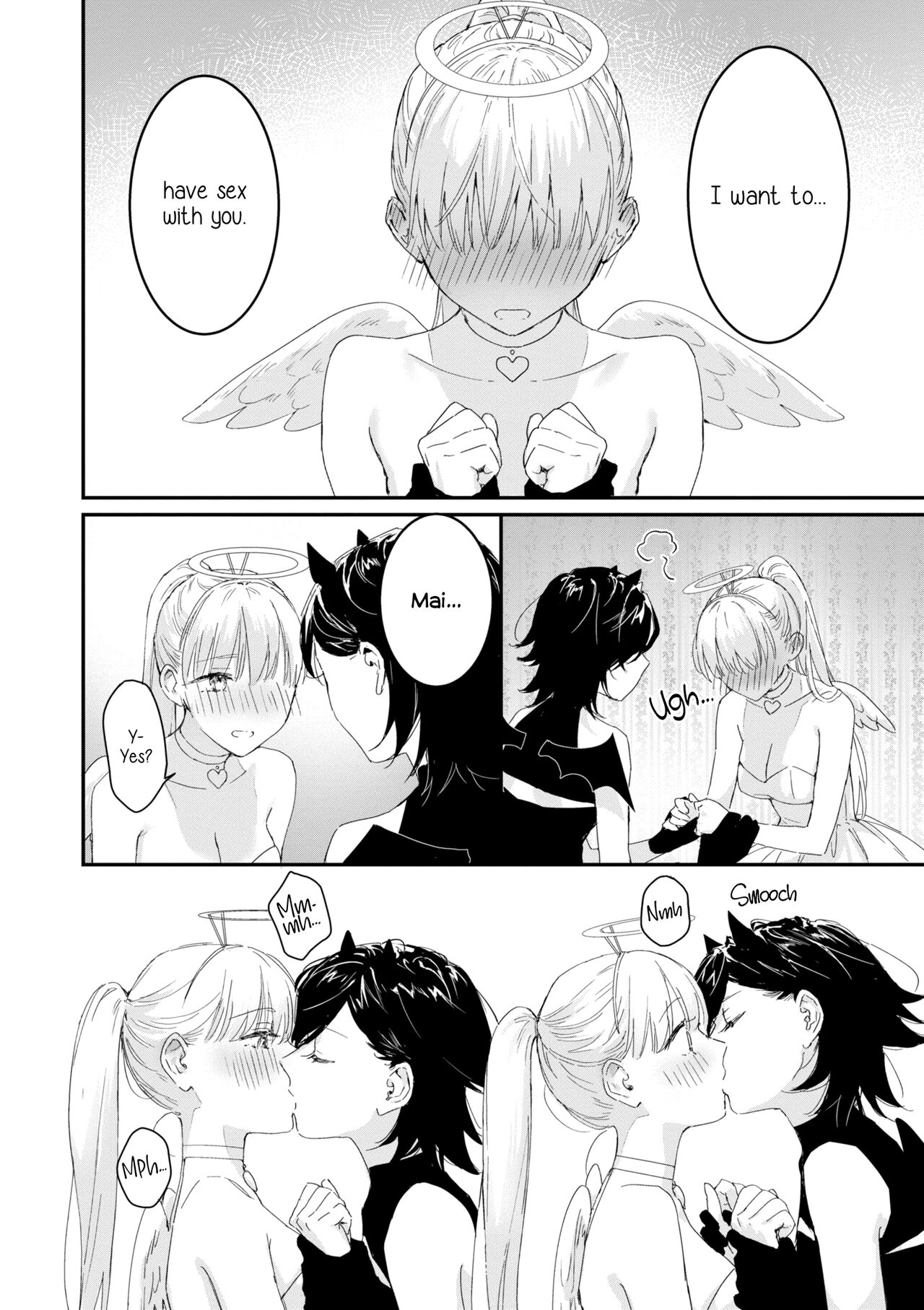 Tenshi-chan wa Yuuwakushitai | A Little Angel's Temptation page 10 full