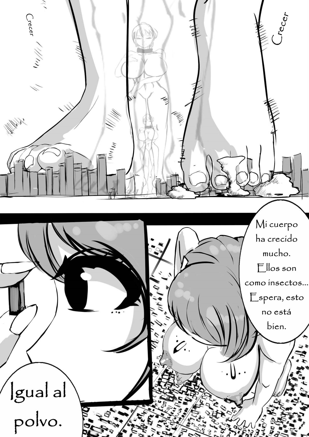 Homemade comic Alien Woman Attacks the City page 7 full