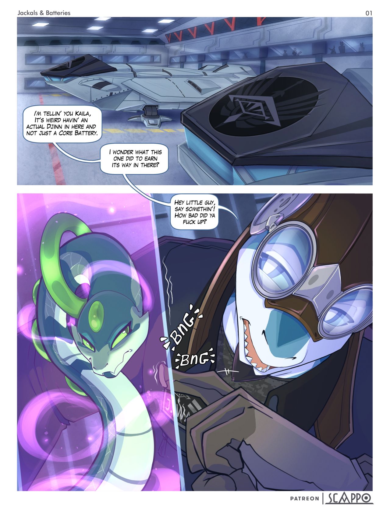 Jackals & Batteries page 1 full