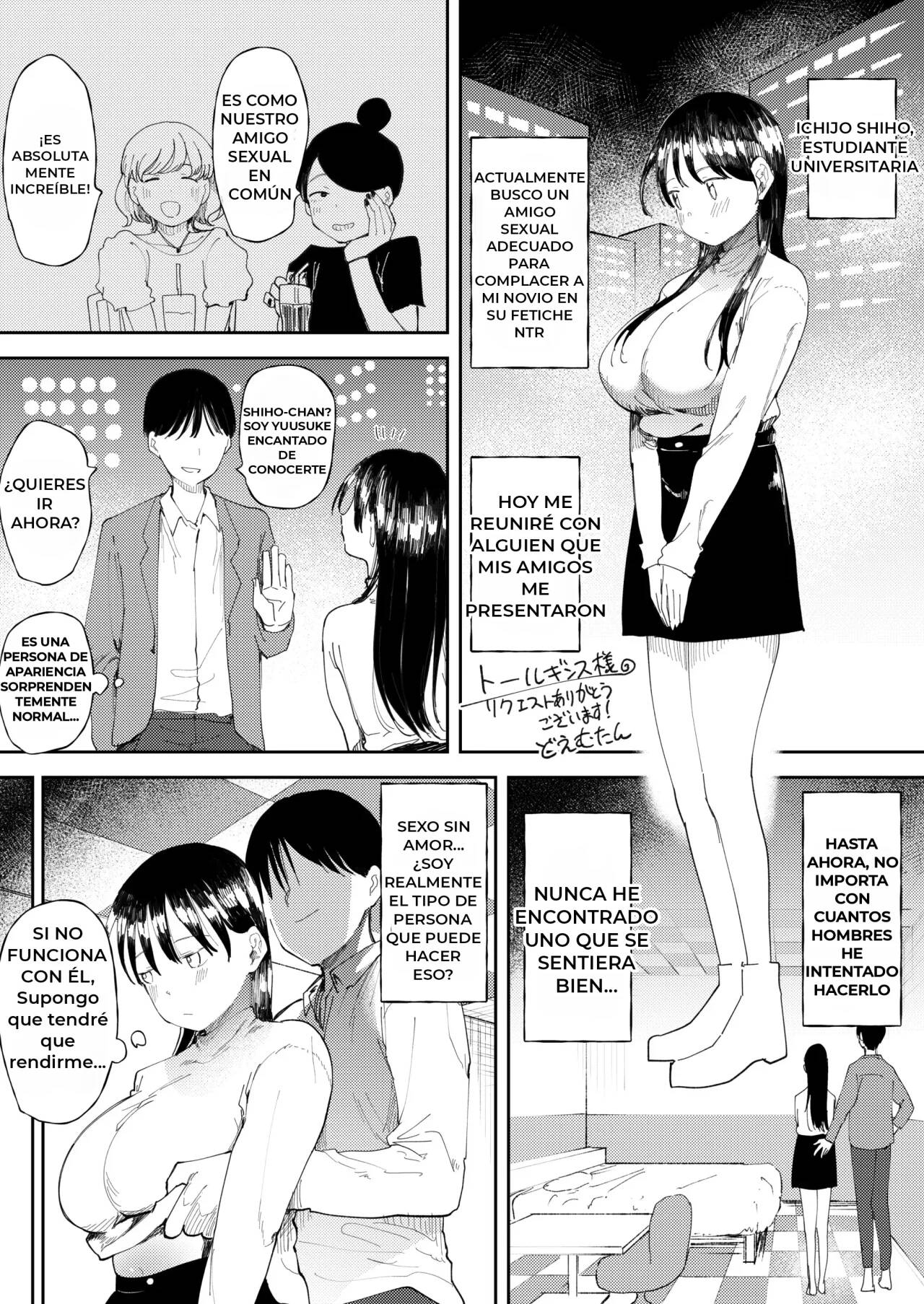 NTR Seiheki no Kanojo no Tame ni Sex Friend wo Sagasu Joshi Daisei-chan page 1 full