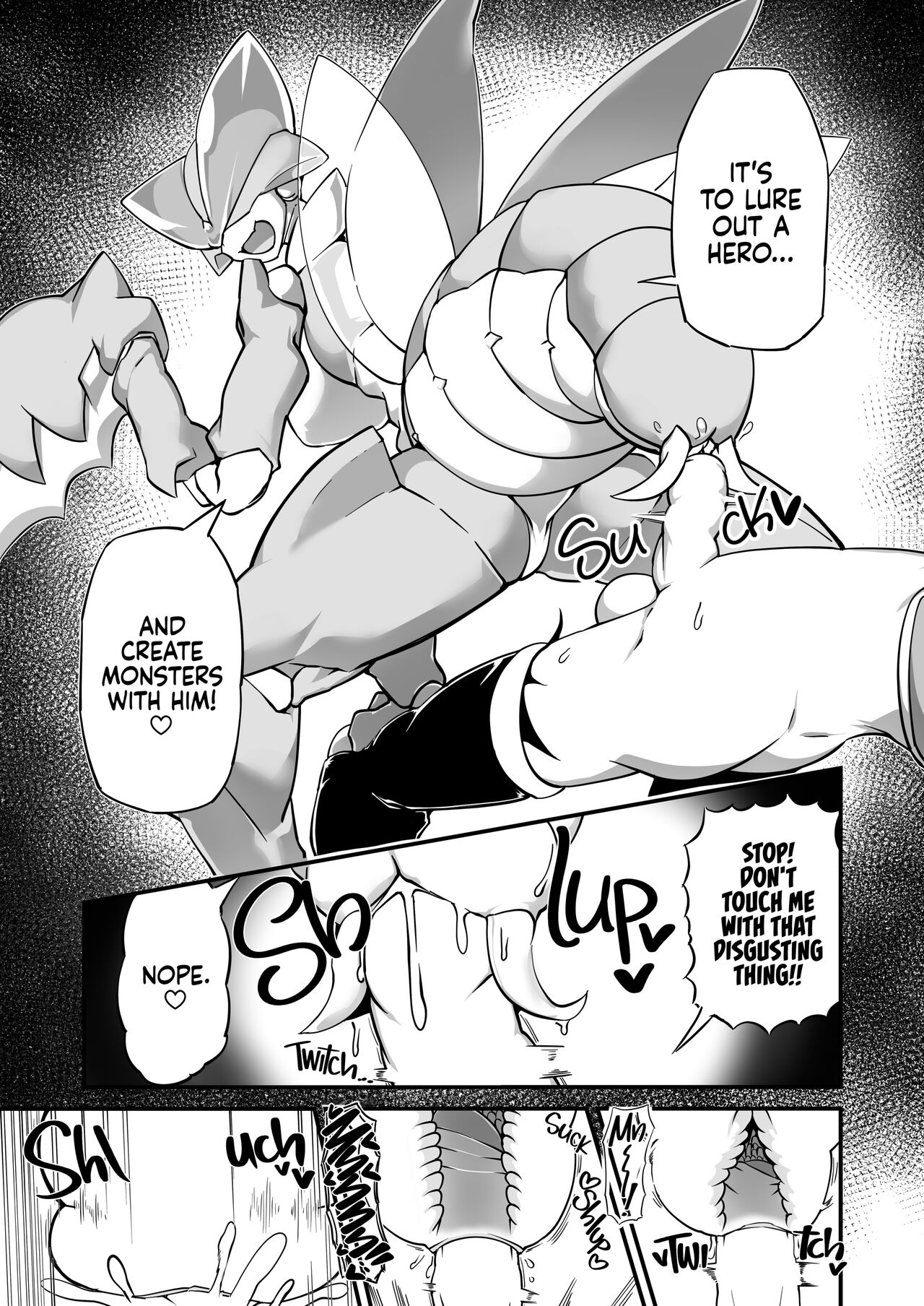 Hero Haiboku!? Kamakiri Kaijin no Wana!! |The Hero Fails!? The Mantis Monster’s Trap! page 4 full