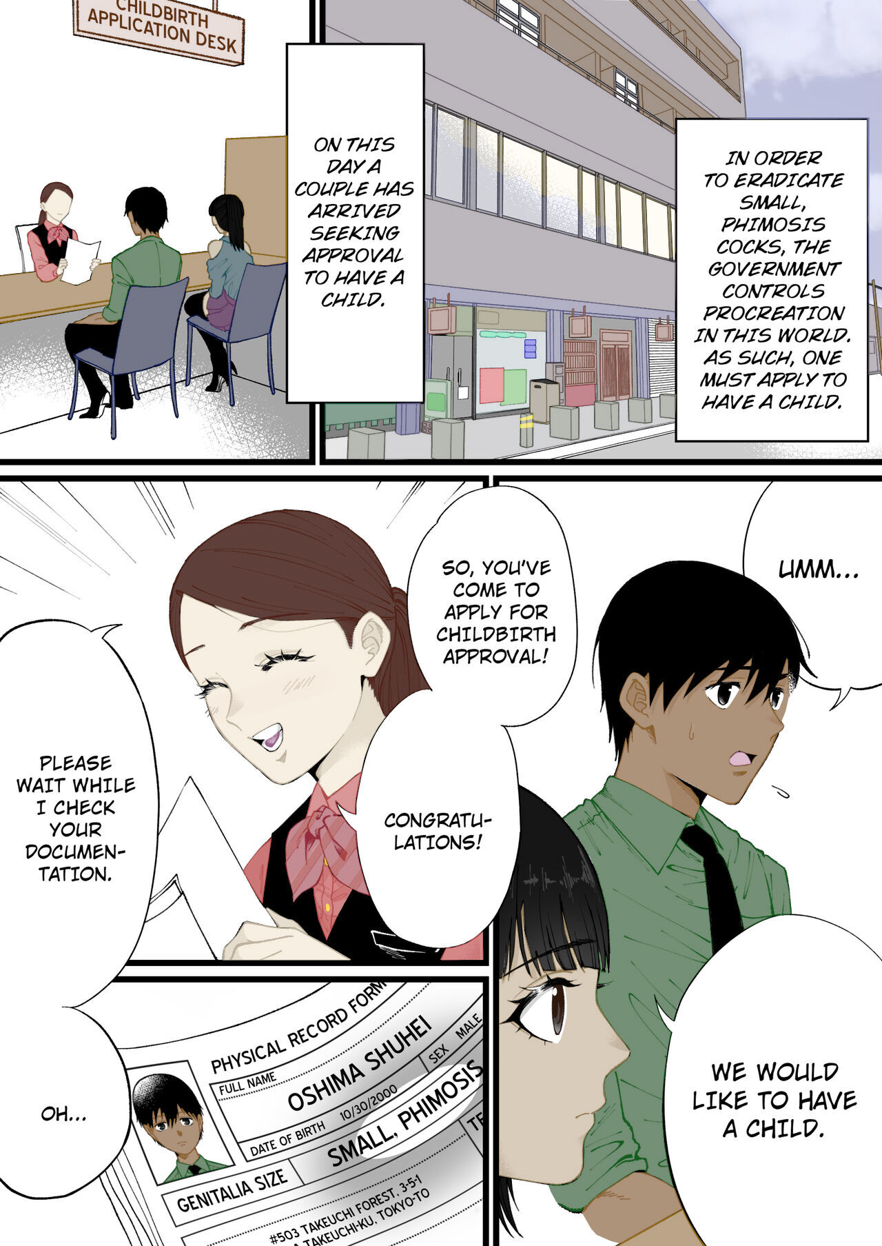 A World Where Small, Phimosis Cocks Are Hated page 1 full