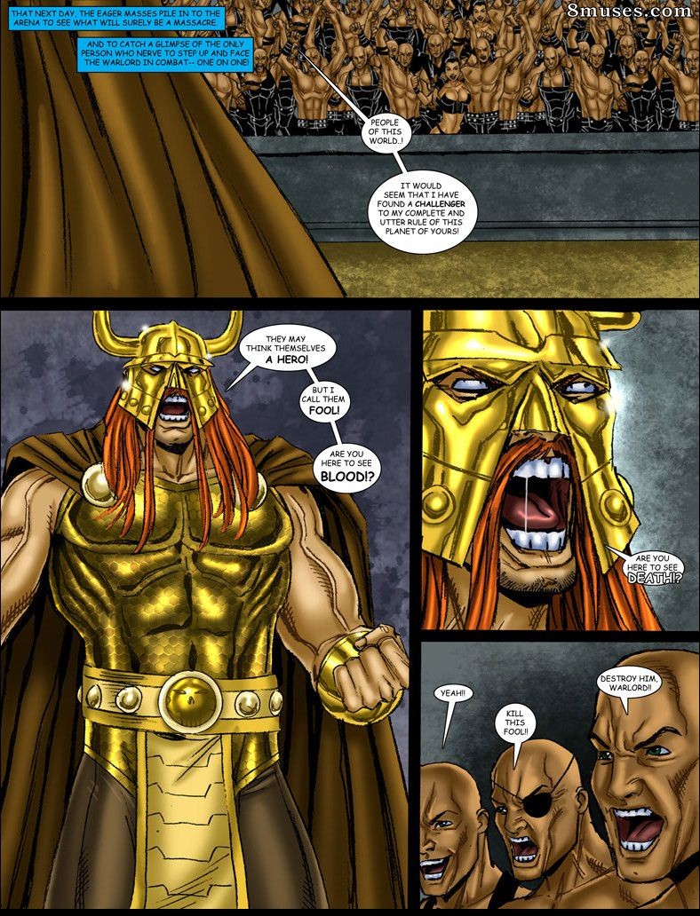 9 Superheroines Comics - 9 Superheroines vs Warlord - Part3 page 4 full