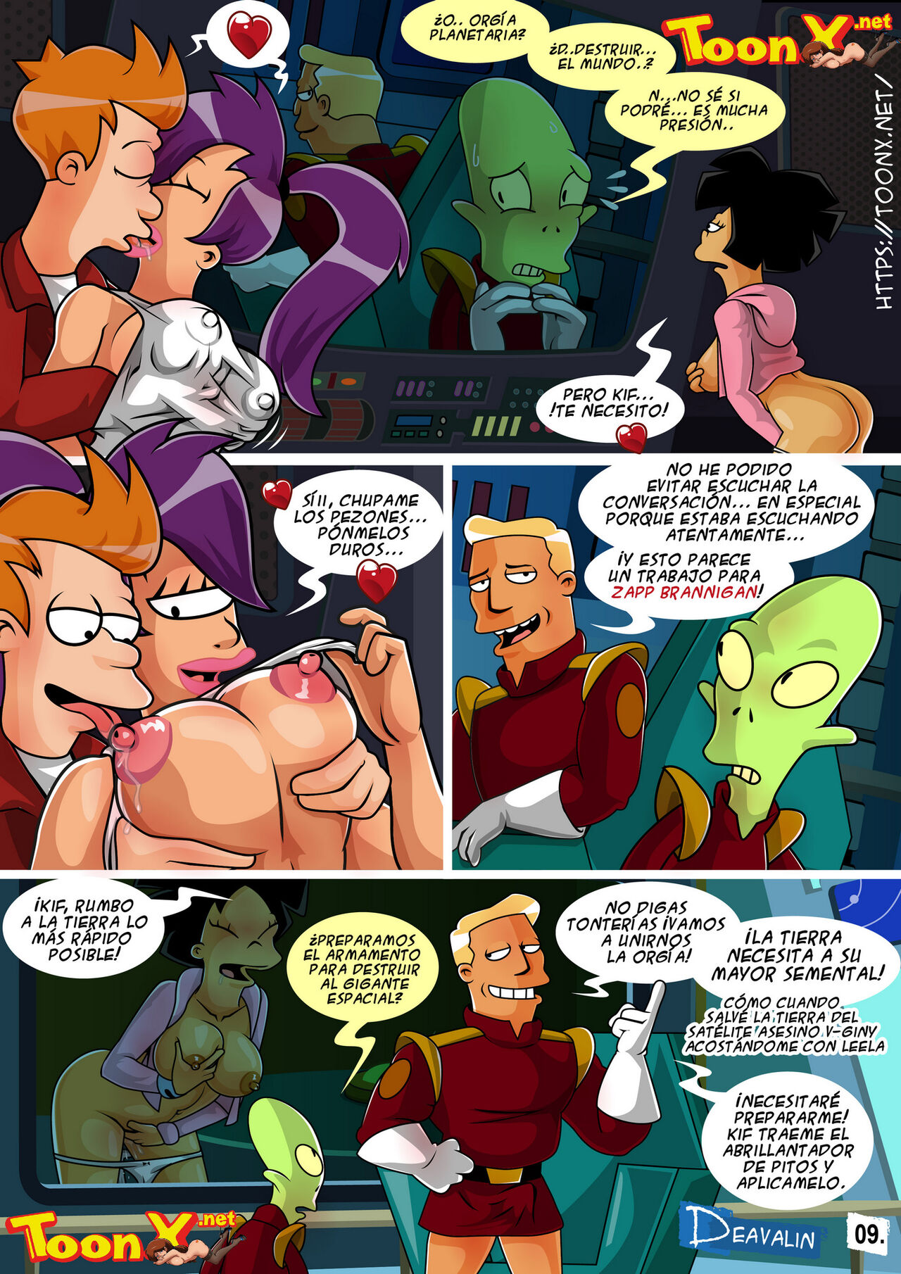 Futurama - Orgía Para Salvar la Tierra   - Ongoing page 10 full