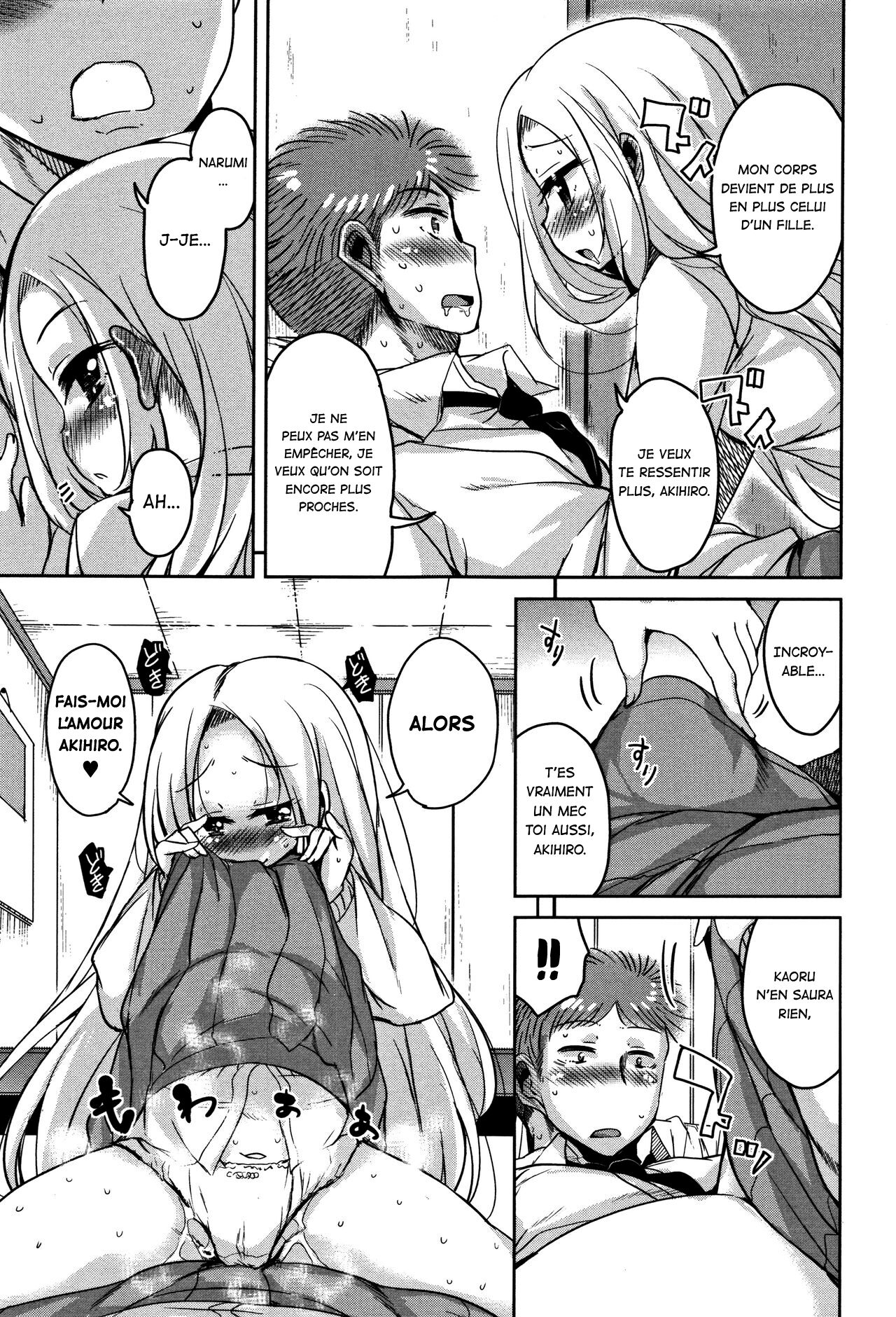 Ongaeshi no Tsuruoka-kun TS Skada Hen + Tsuruoka Hen + Yurimoto Hen | La dette TS de Narumi Chapitre d'Akihiro + Chapitre de Narumi + Chapitre de Kaoru page 7 full