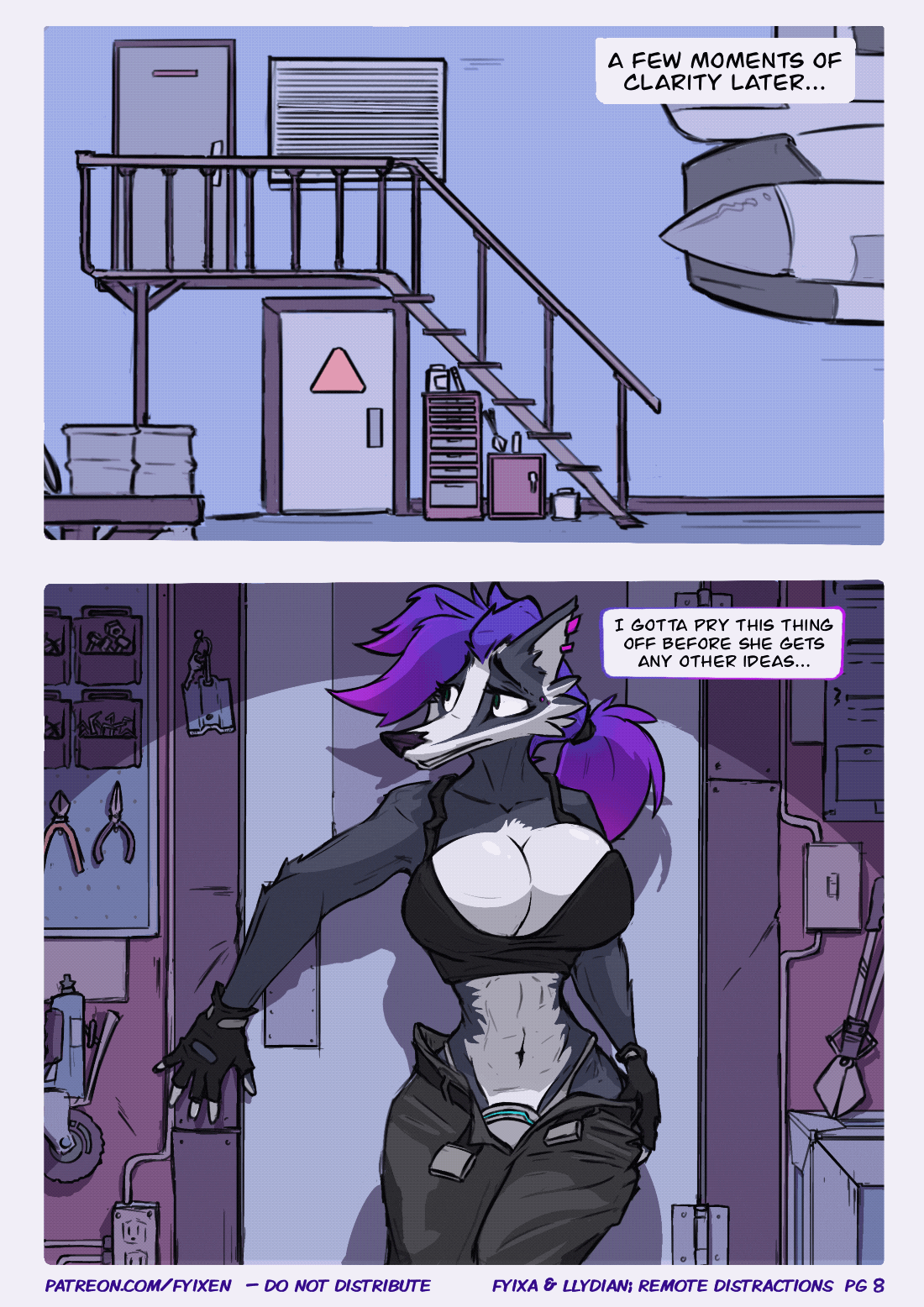 Fyixa and Llydian; Workplace Distractions page 9 full