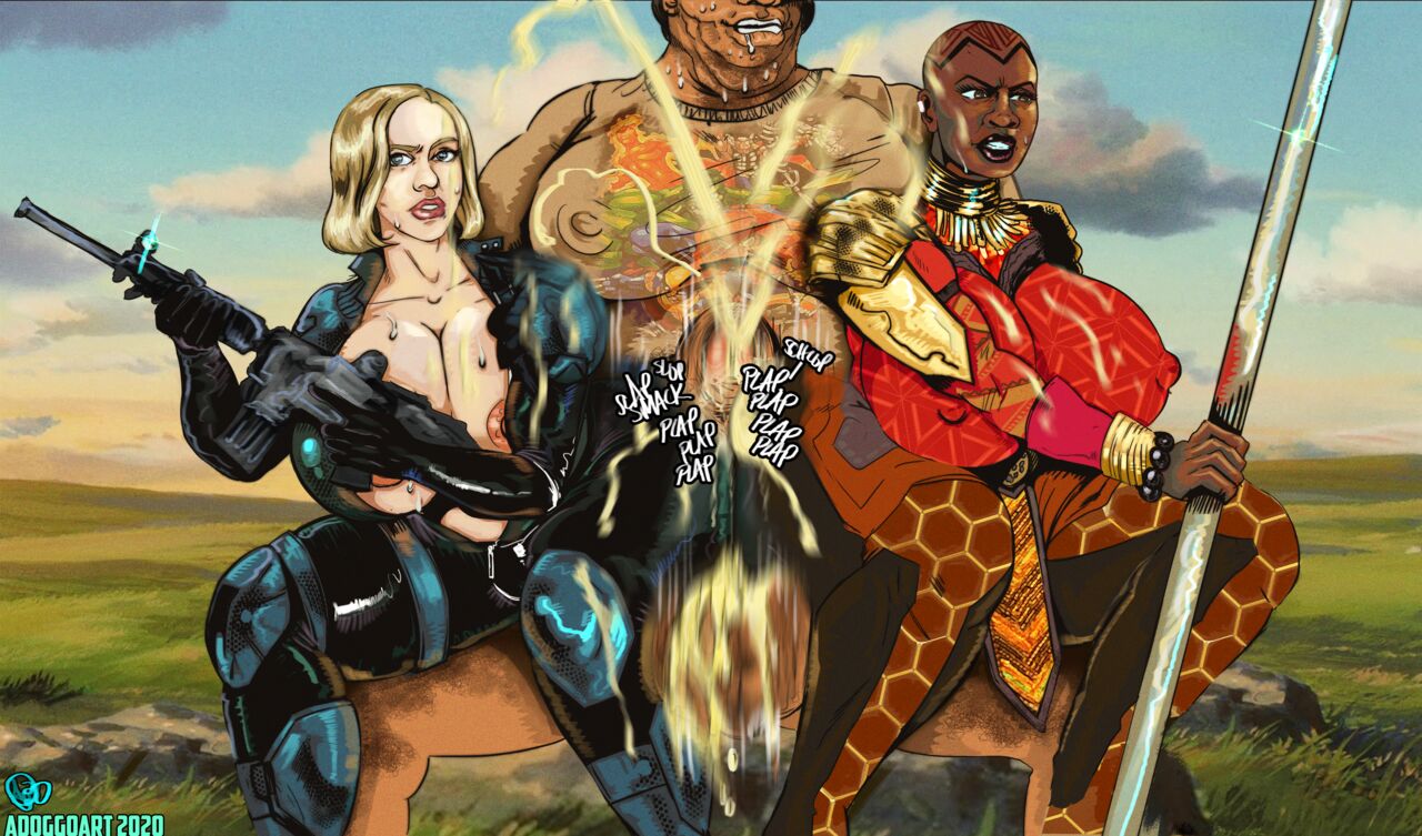 Widow x Okoye Assjob page 2 full