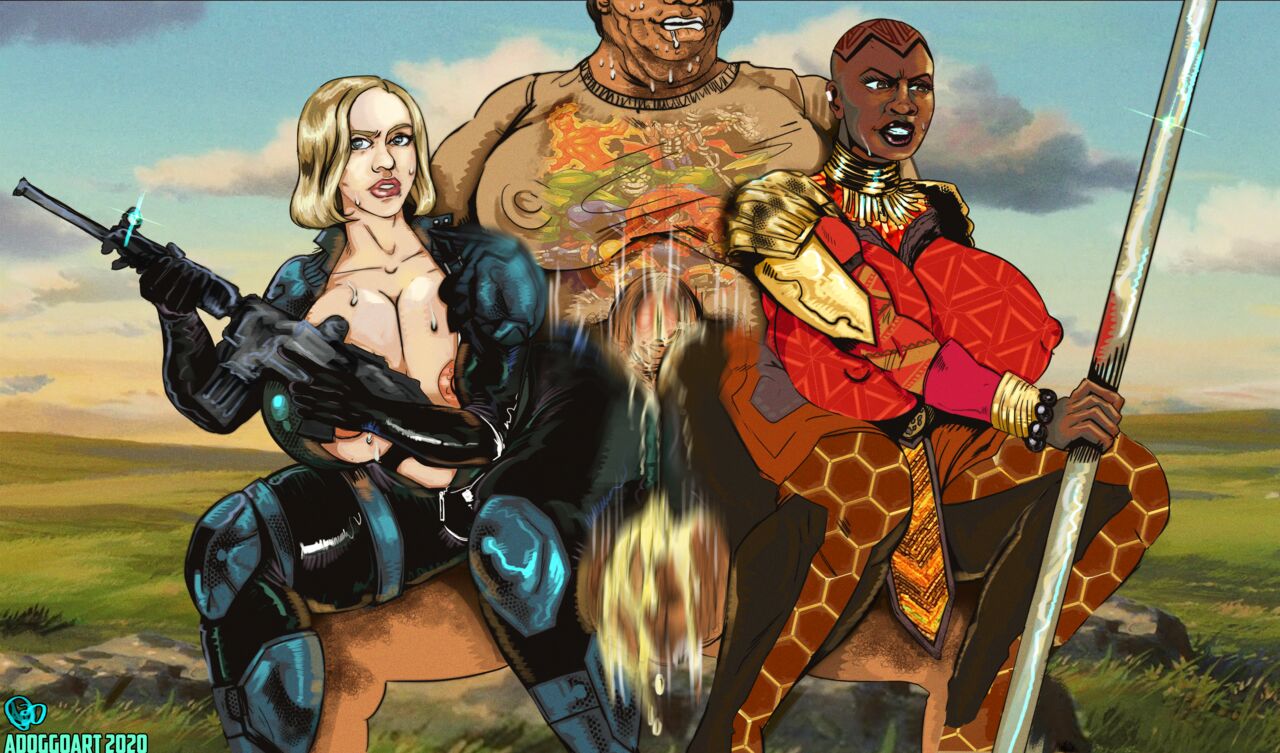 Widow x Okoye Assjob page 4 full