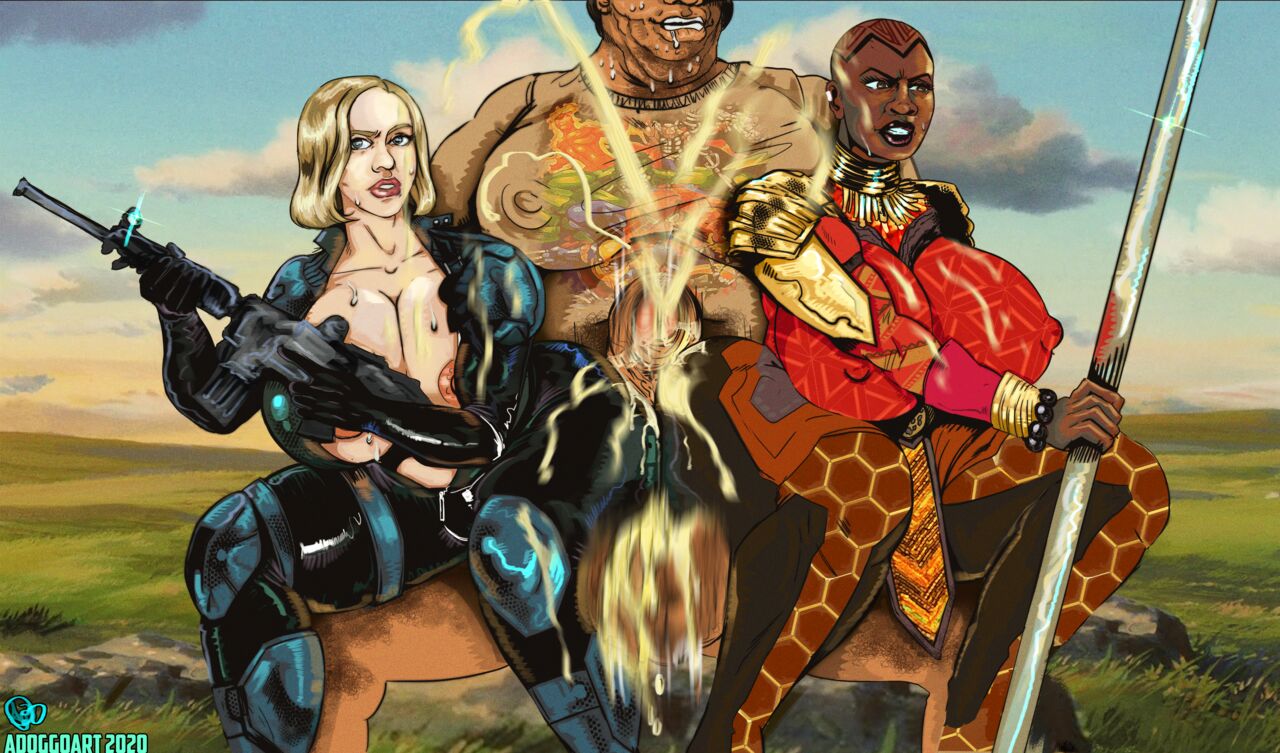 Widow x Okoye Assjob page 9 full