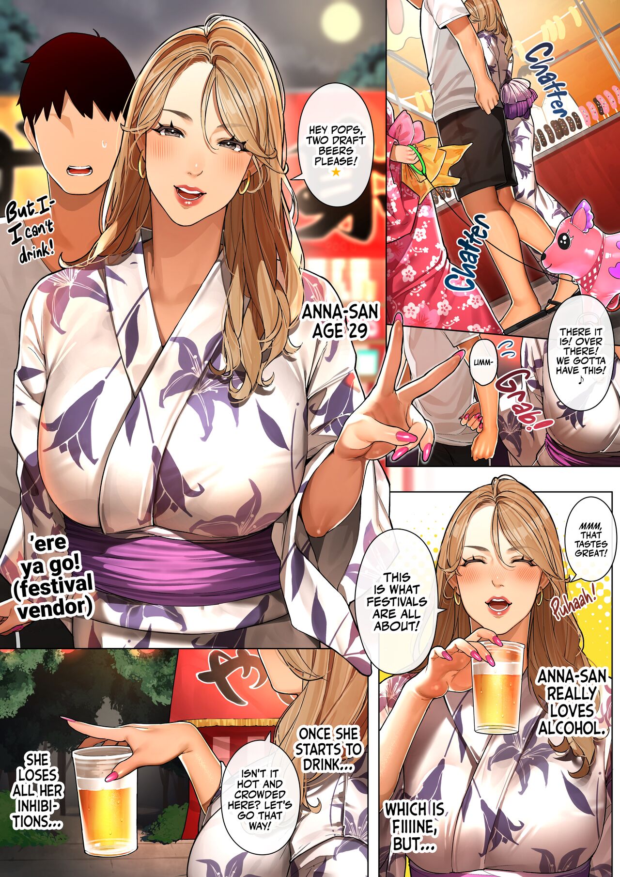 Gal Mama-san to Omatsuri Date "Anna-san" | Festival Date with A Gyaru Mama "Anna-san" page 2 full