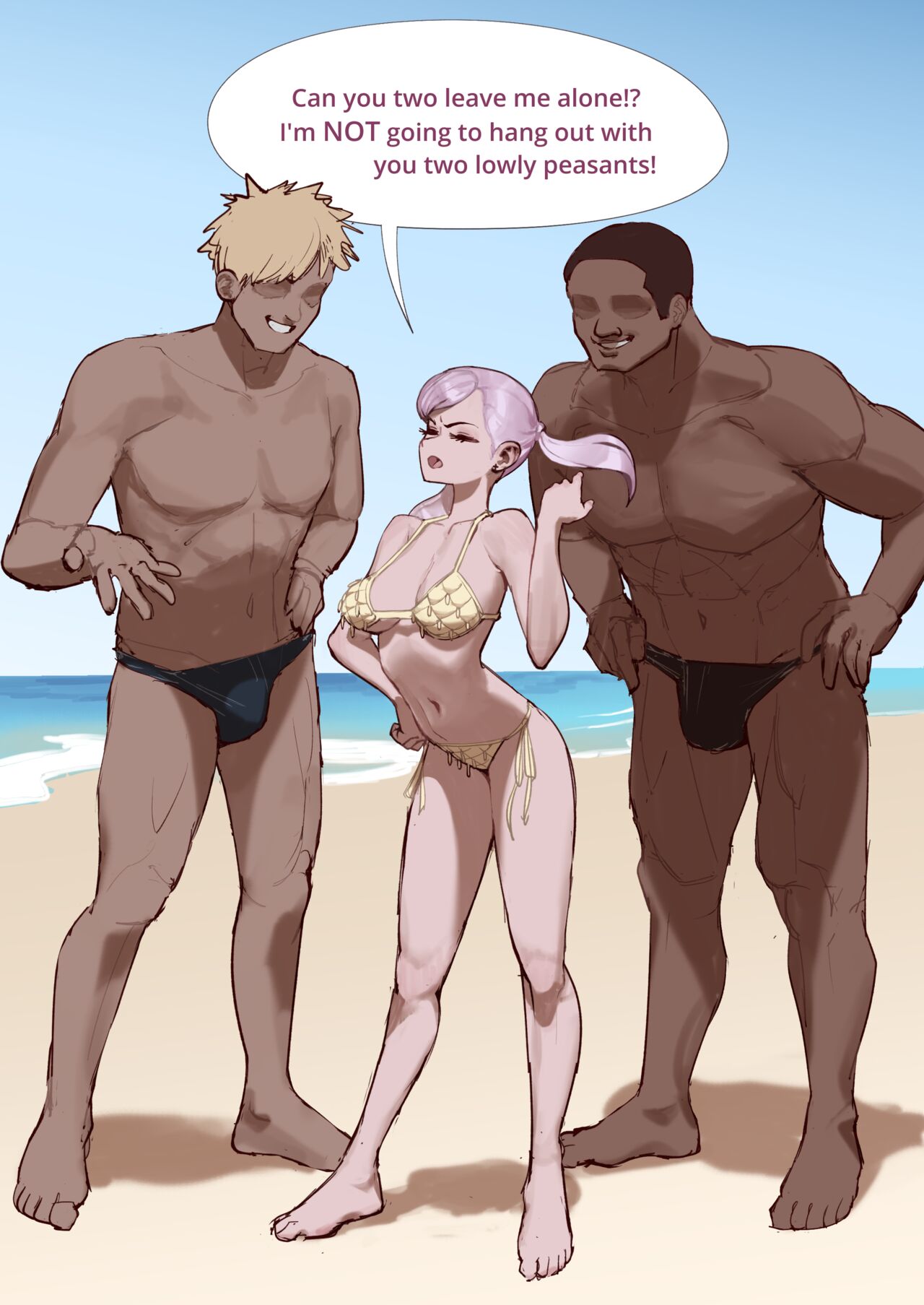Noelle Silva at the beach page 1 full