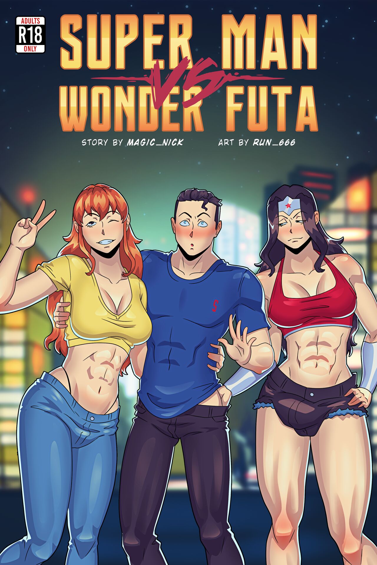 Super Man VS Wonder Futa page 1 full