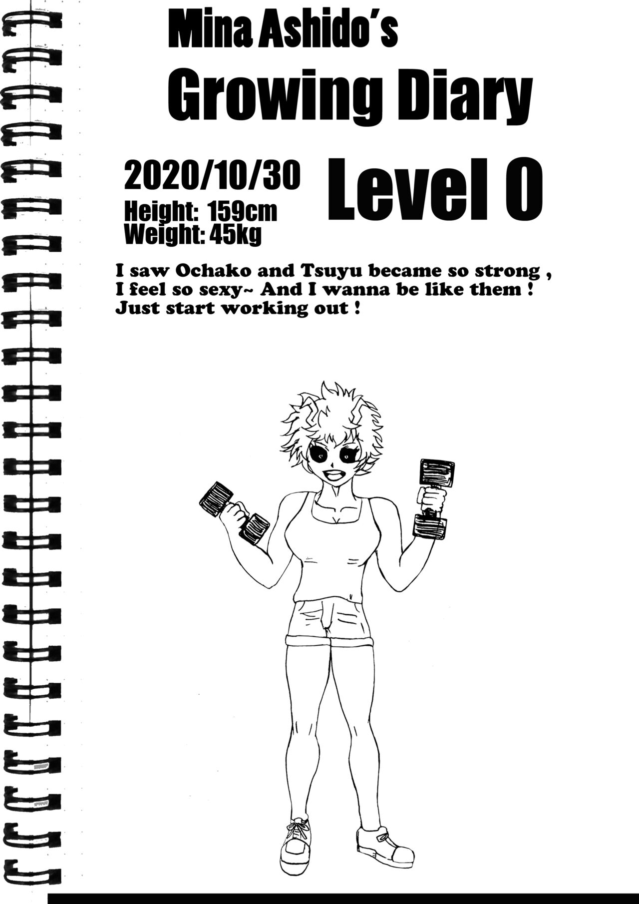 Mina Ashido's growing diaries page 1 full