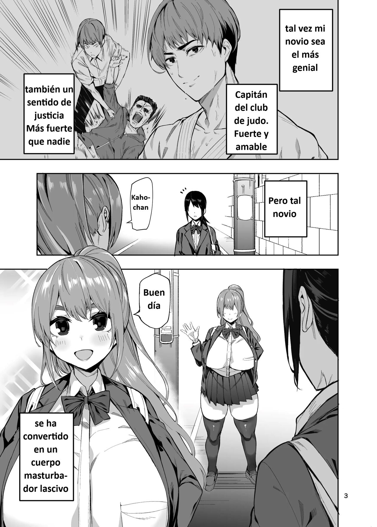 Dosukebe Onaho Body Byou Tsuyokute Kakkoii Kareshi ga Onaho ni Naru made page 4 full