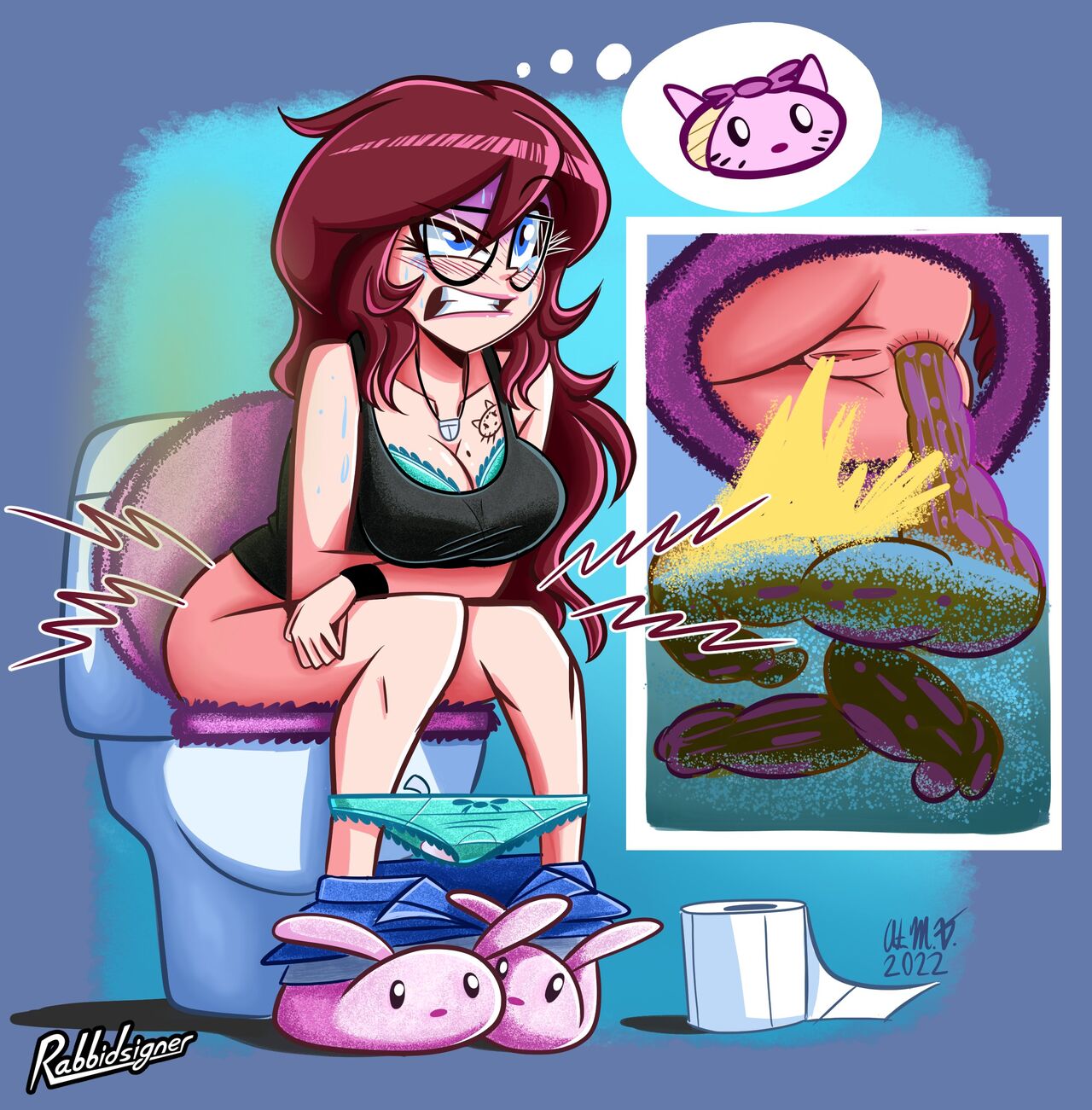 Girls on the Toilet page 1 full