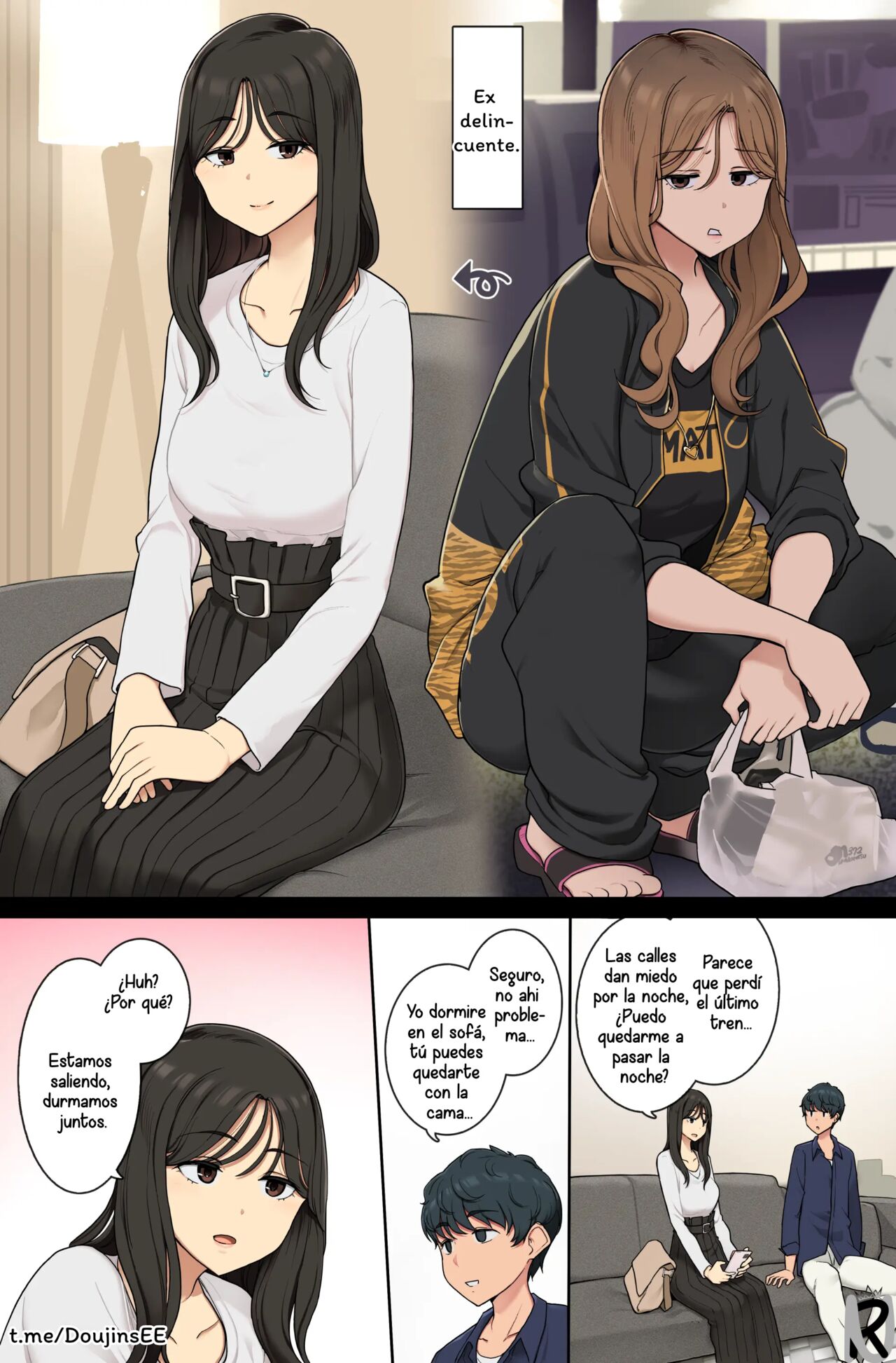 MotoYan ga Dechau Onee-san _ An Ex-Delinquent Lets Her Old Self Slip Out page 1 full