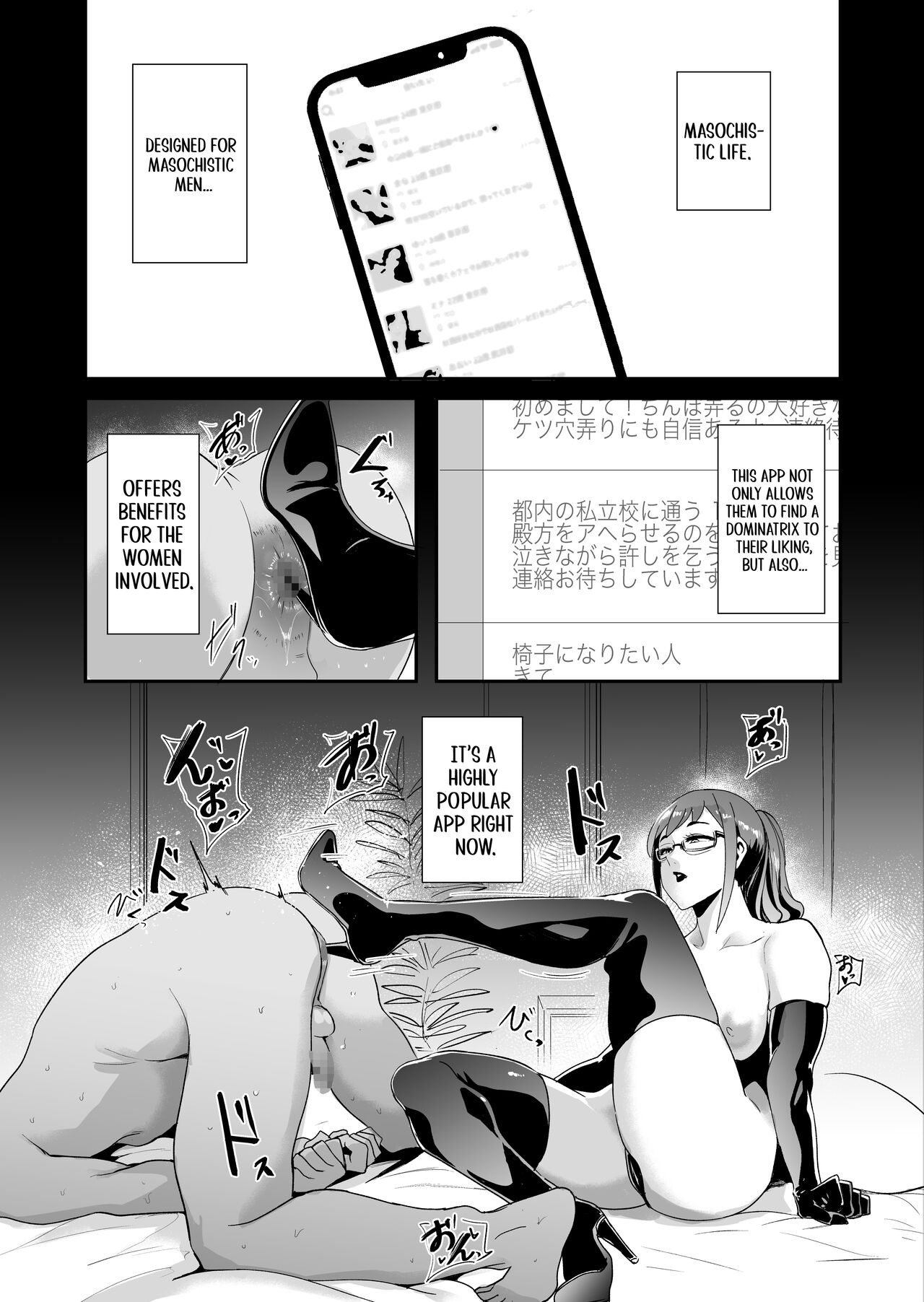 Otochichi - Masochistic Life -Masochistic Men searching for and being trained by Dominatrix through an App- page 2 full