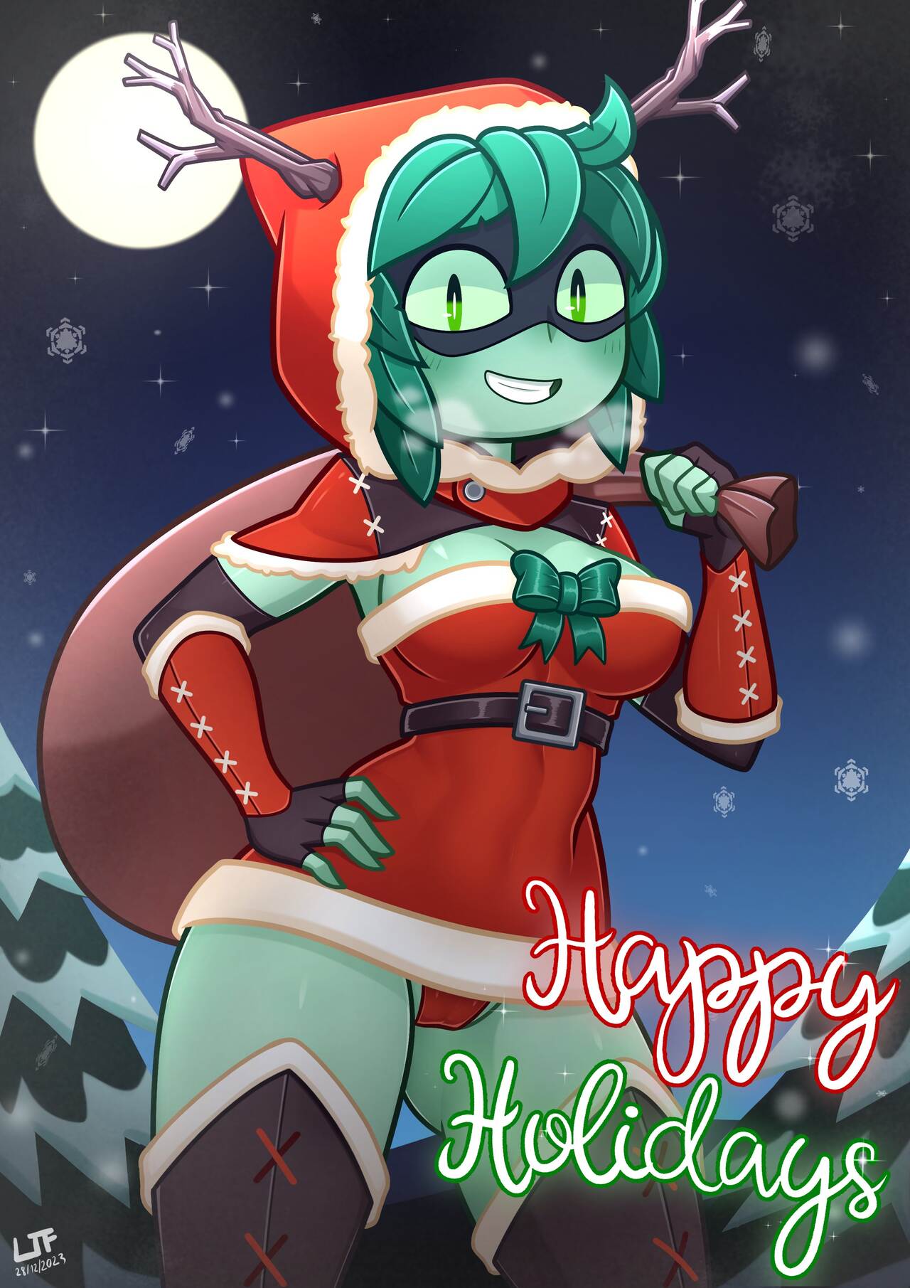 Huntress Wizard's christmas present page 1 full