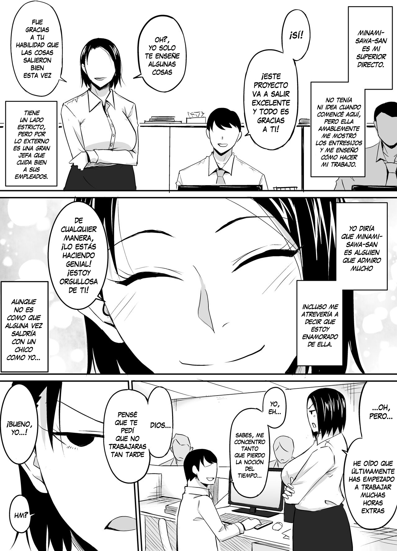 Akogare no Onna Joushi ga Douryou no Charao ni Otosareru Hanashi page 3 full