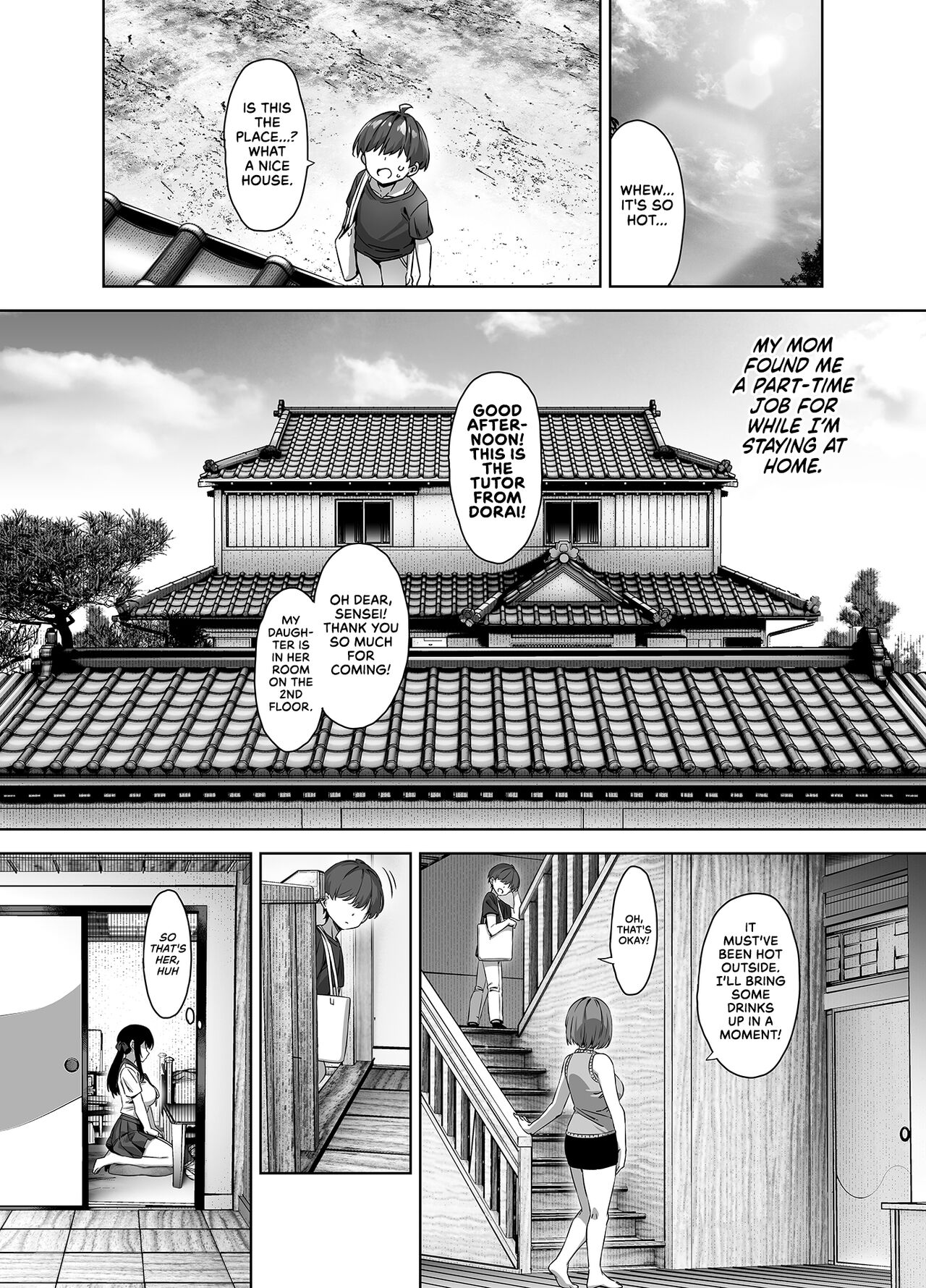 Natsu to Inaka to Yuuwaku shite kuru Dekkai Oshiego | Summertime in the Countryside With The Huge Student Seducing Me page 6 full