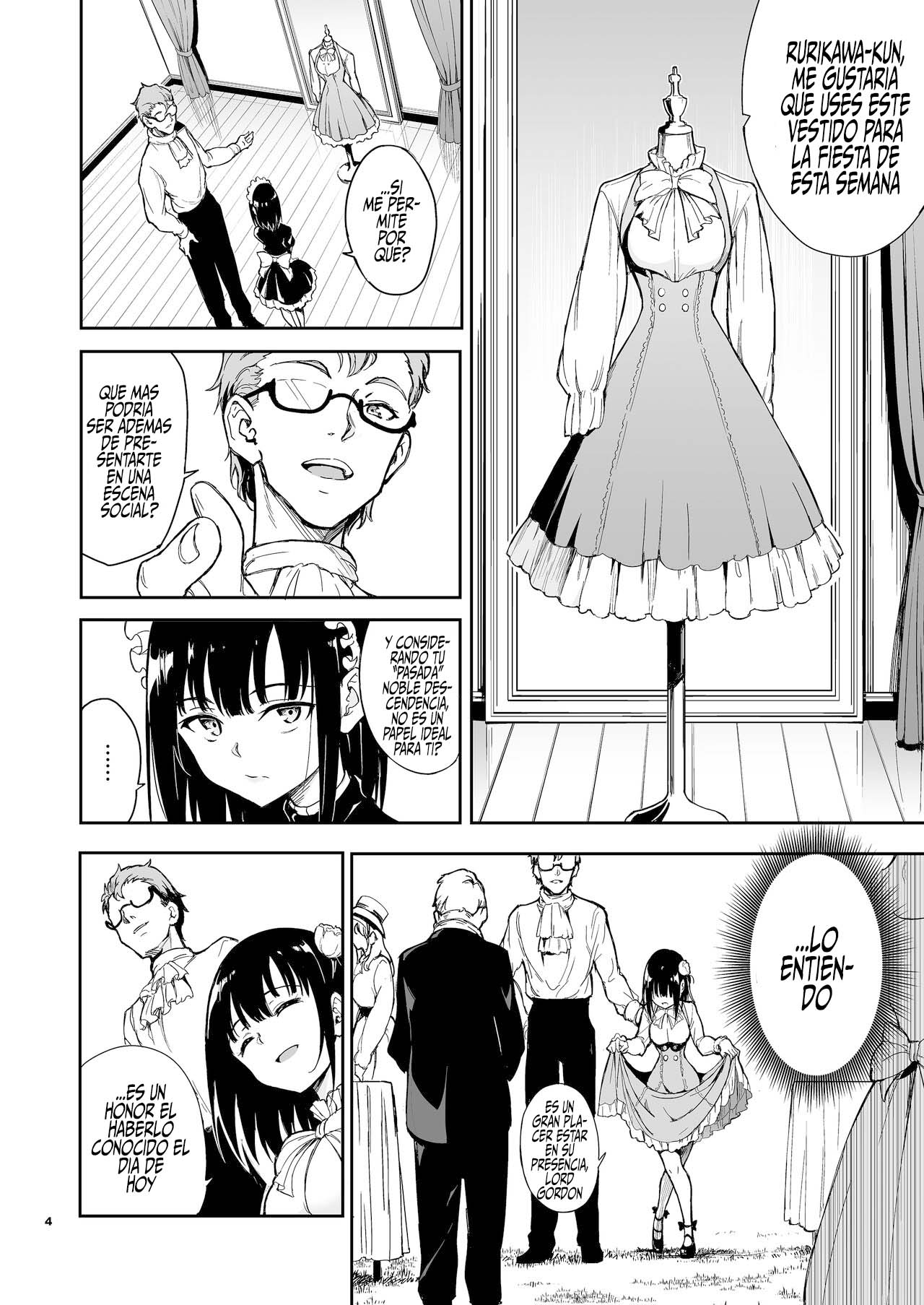 Maid Kyouiku. 5 -Botsuraku Kizoku Rurikawa Tsubaki- | Educación de una maid 5 -La aristócrata caída Rurikawa Tsubaki- page 4 full