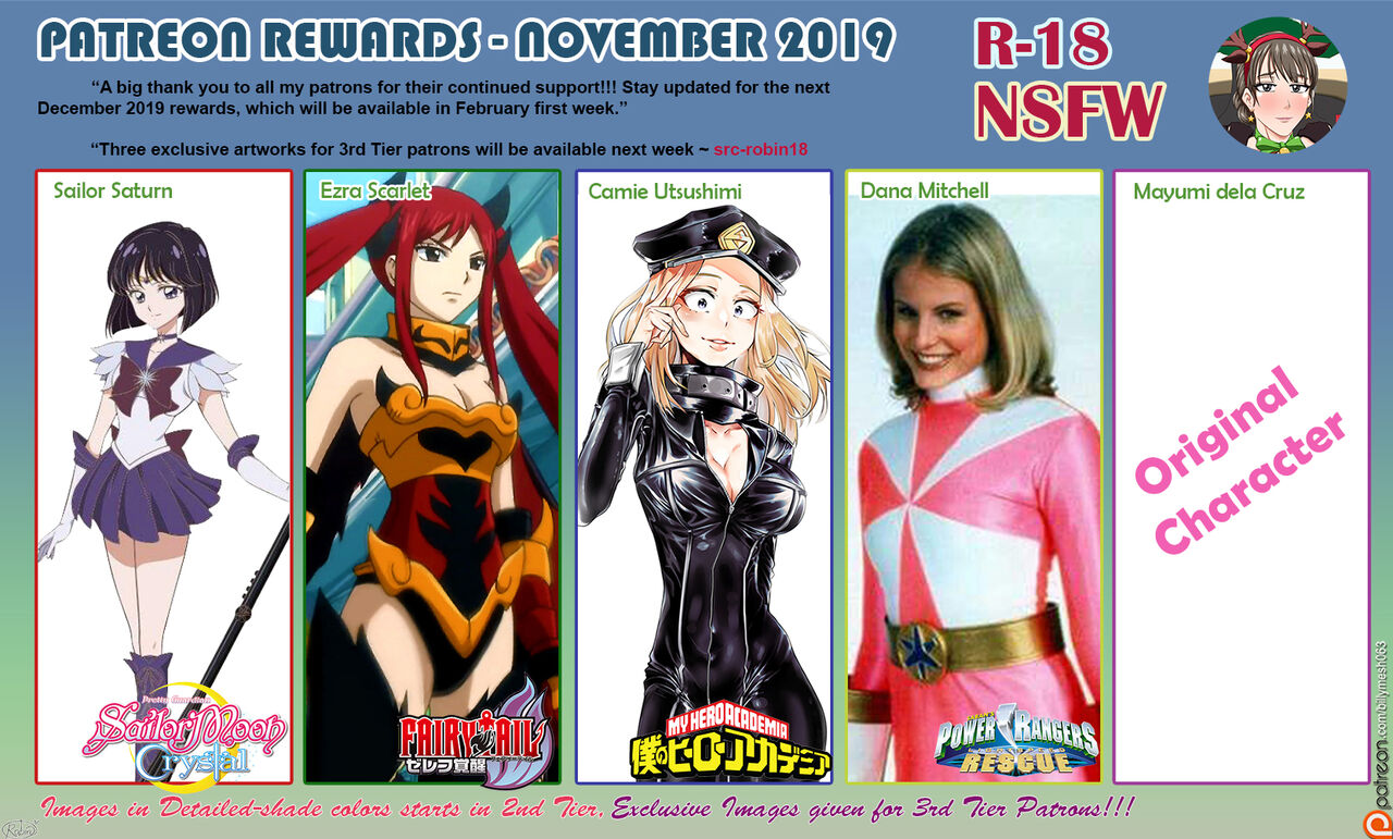 Patreon Rewards November 2019 page 1 full